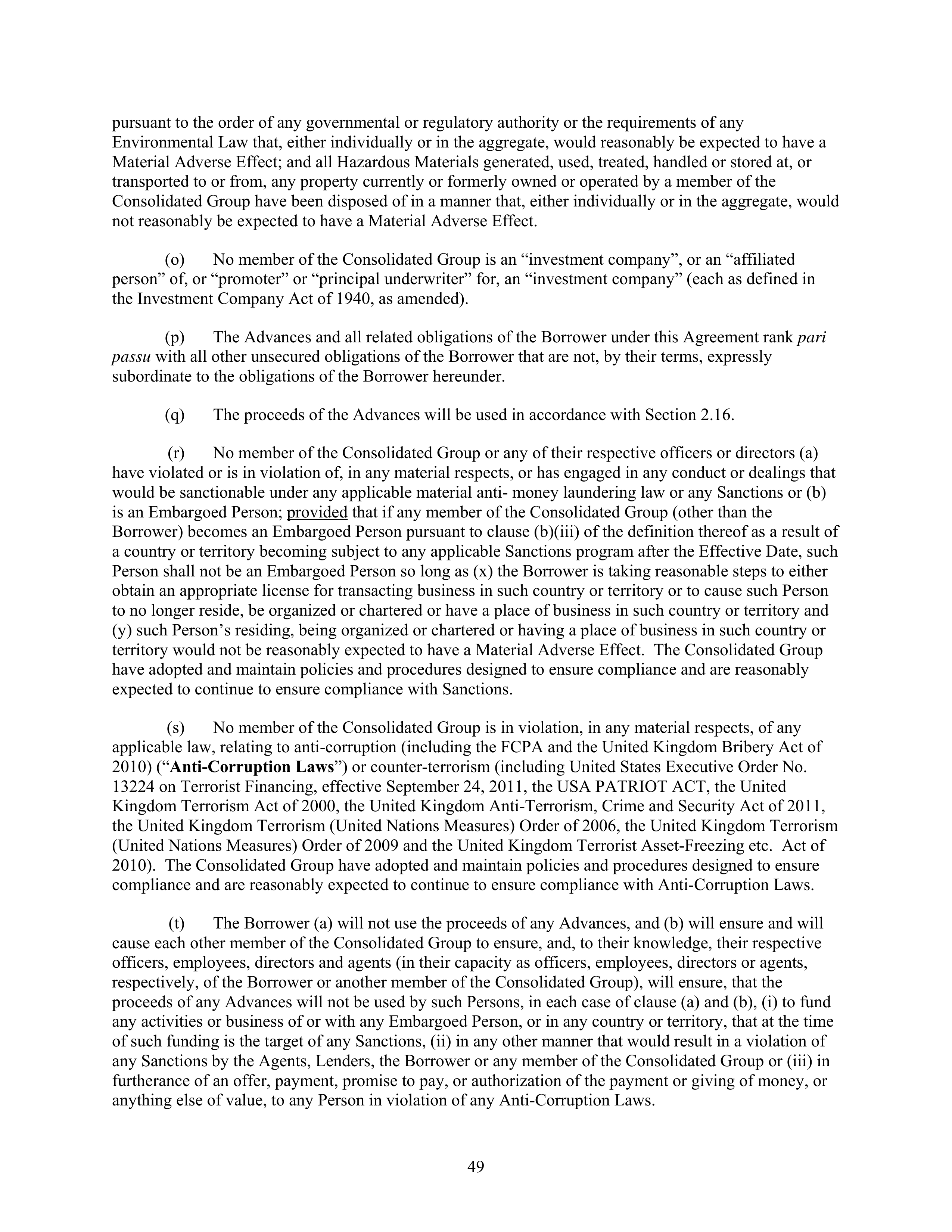 AbbVie Bridge Credit Agreement — page 53