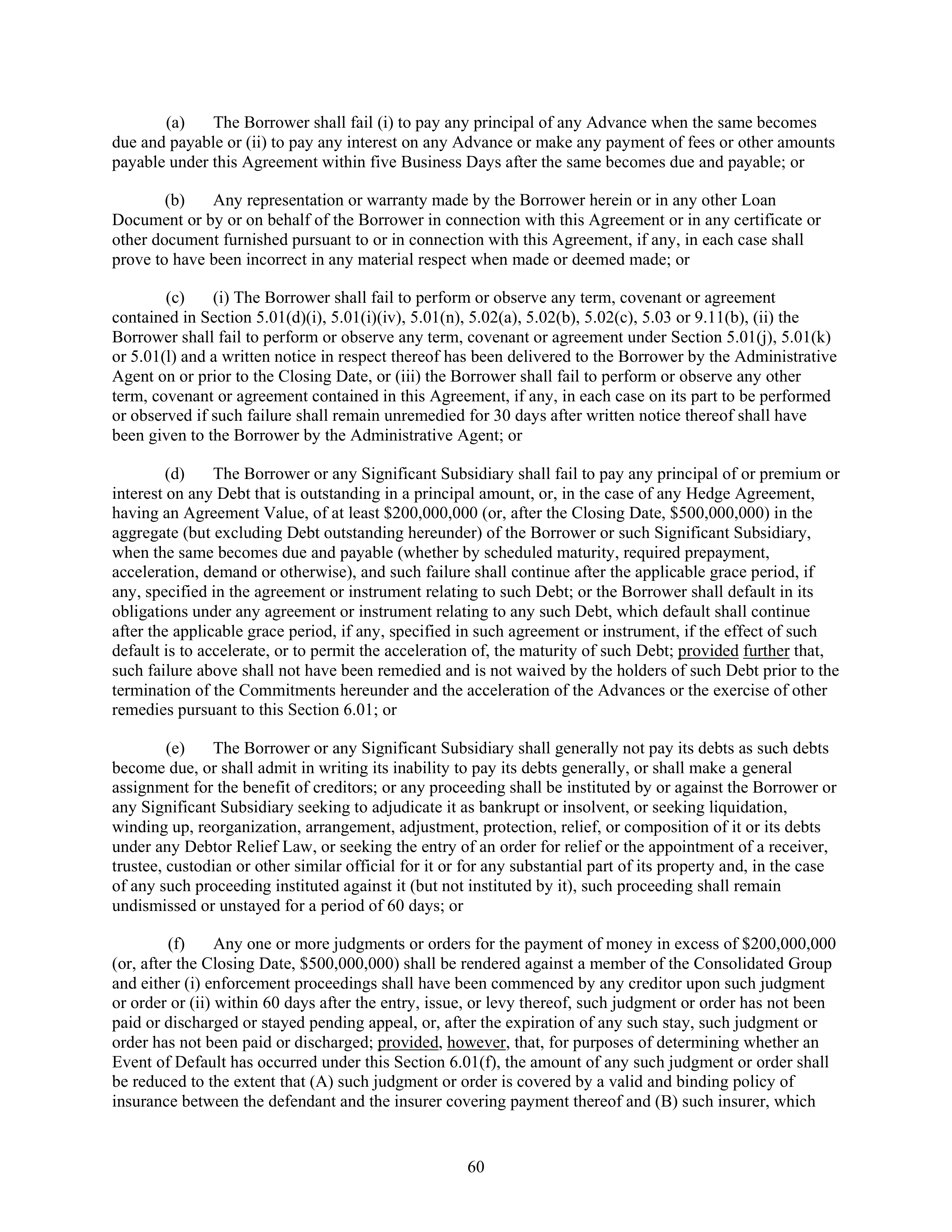 AbbVie Bridge Credit Agreement — page 64