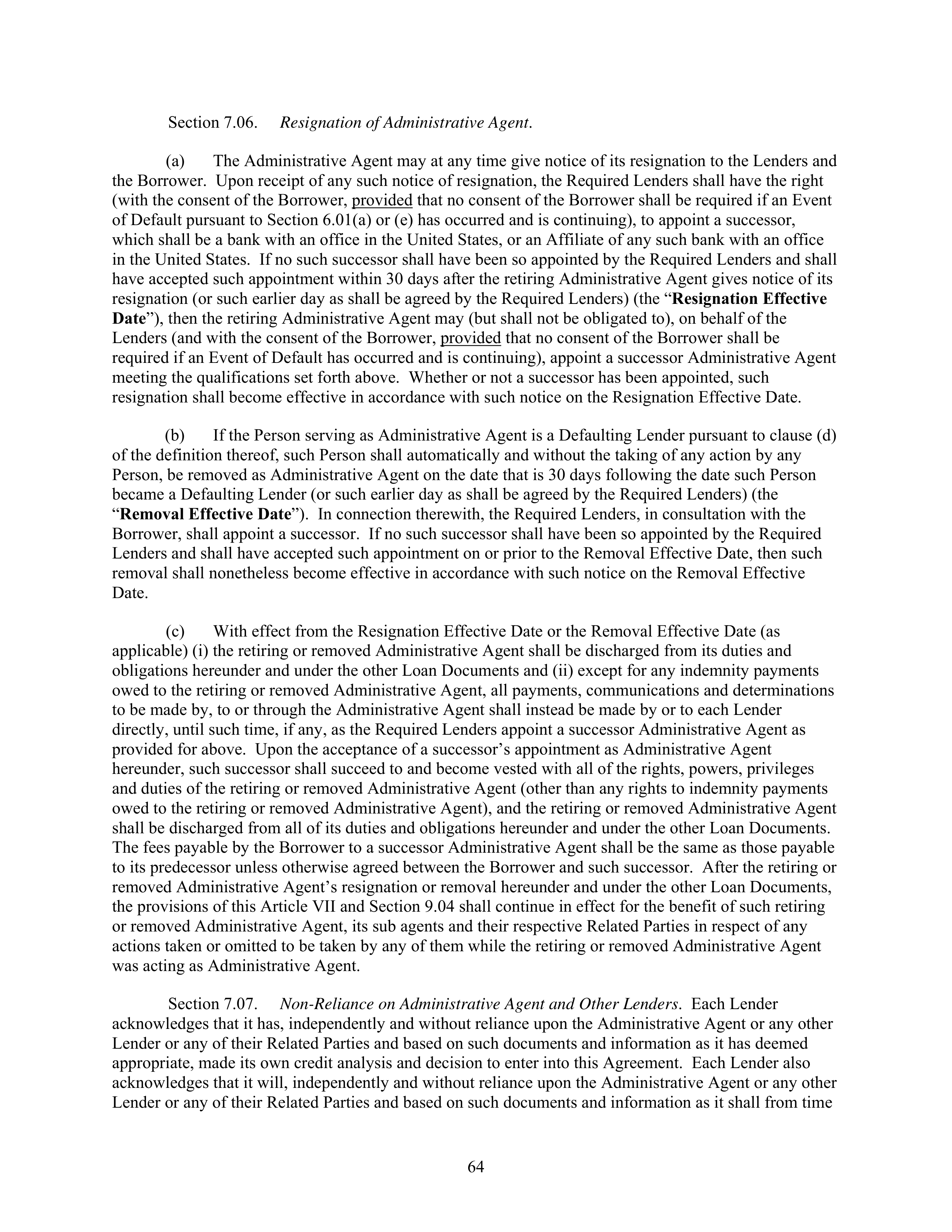 AbbVie Bridge Credit Agreement — page 68