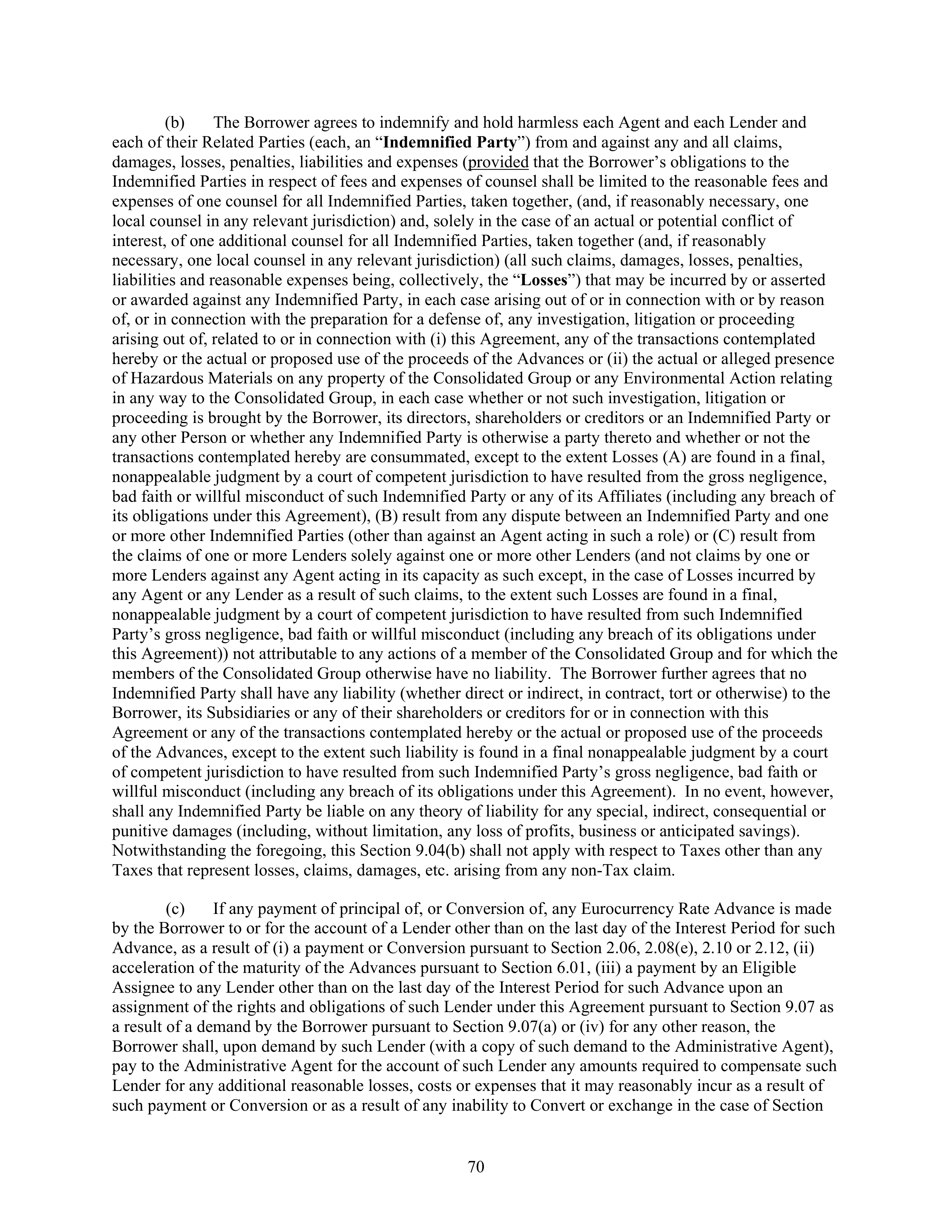 AbbVie Bridge Credit Agreement — page 74