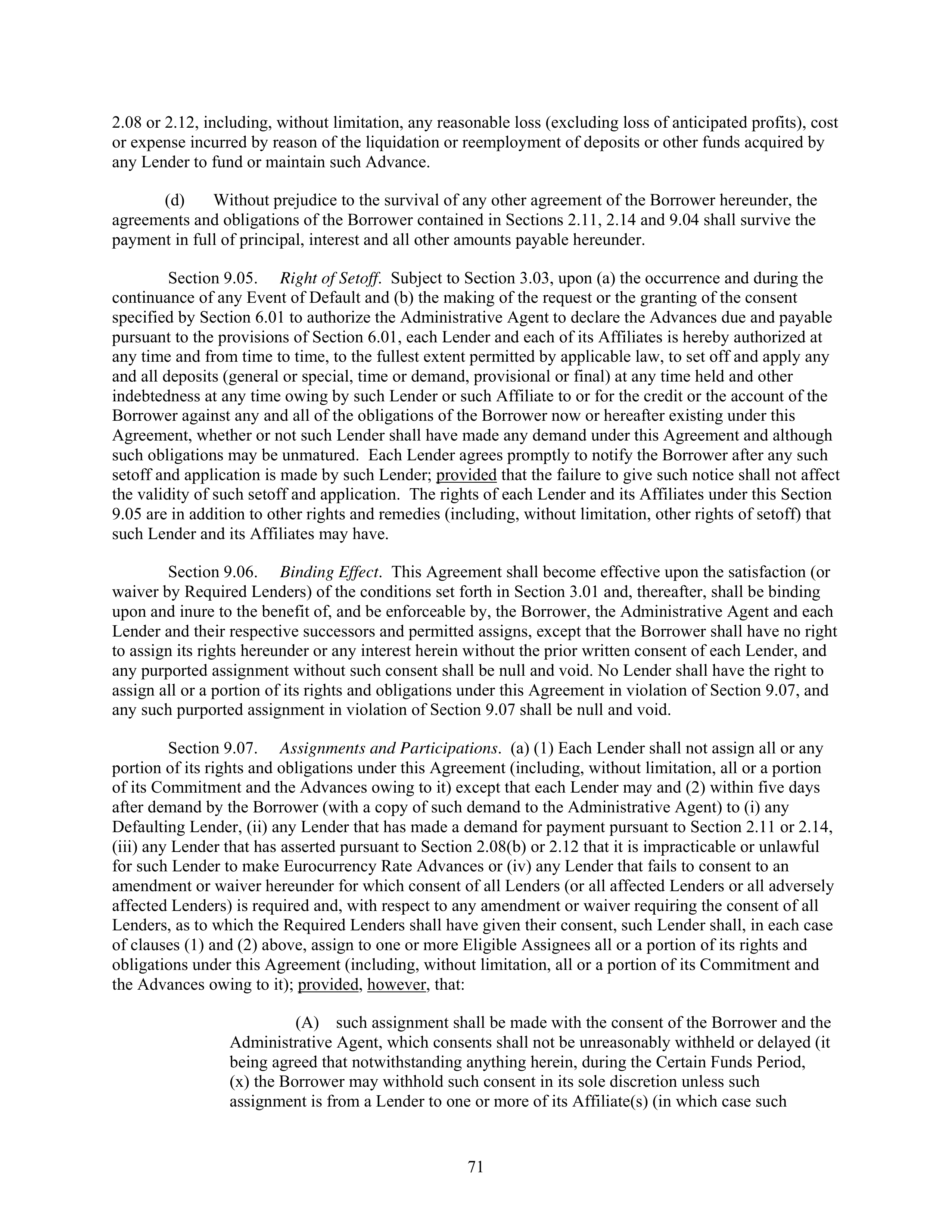 AbbVie Bridge Credit Agreement — page 75