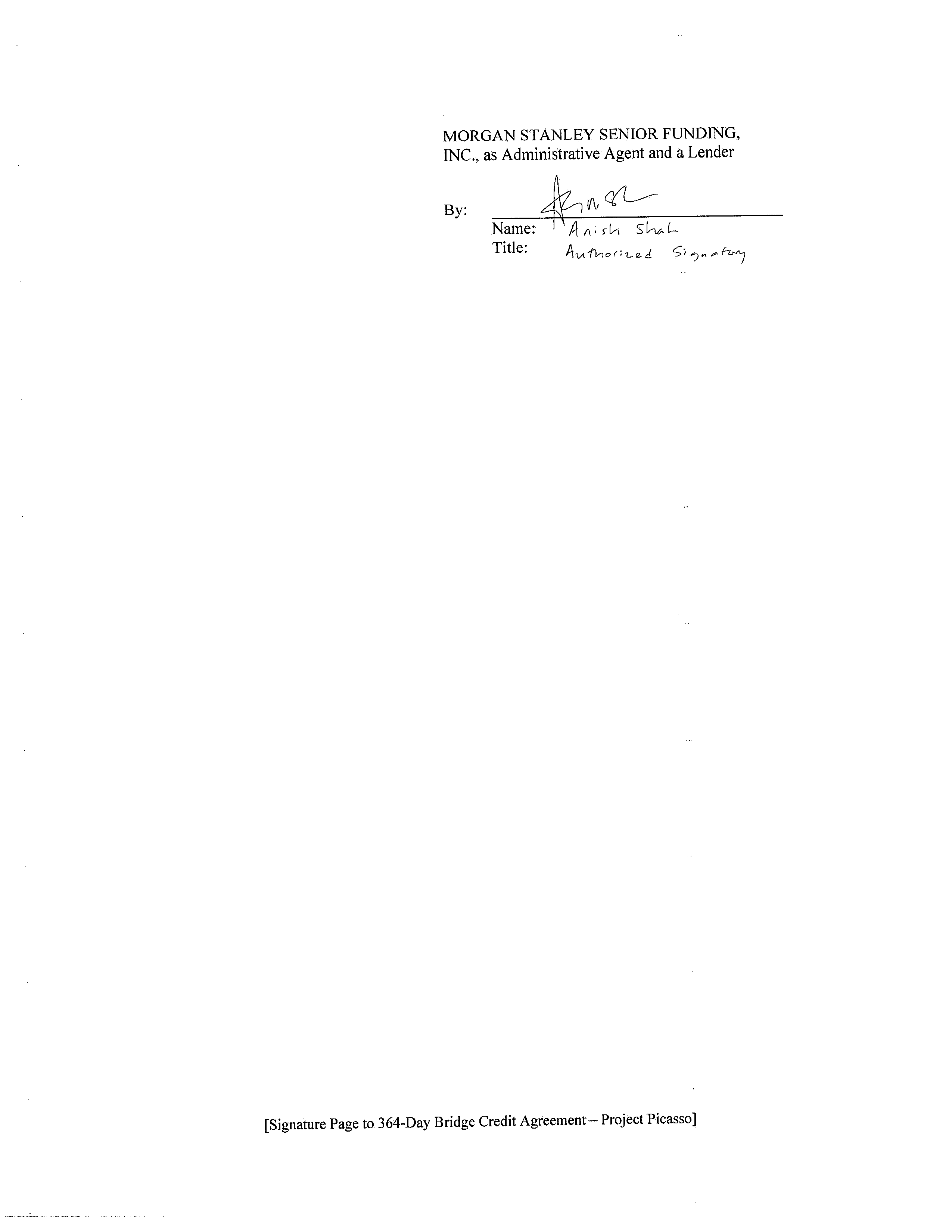 AbbVie Bridge Credit Agreement — page 85