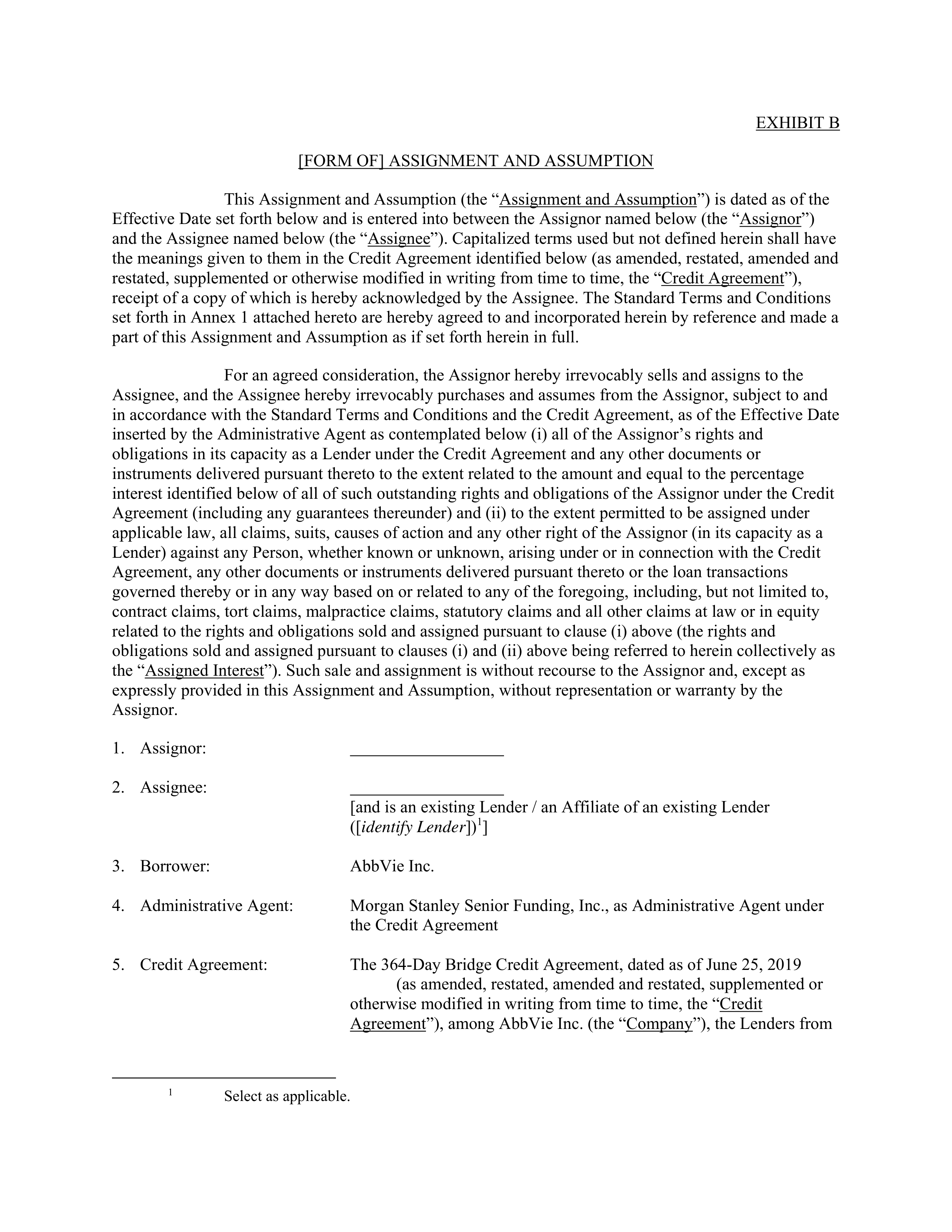 AbbVie Bridge Credit Agreement — page 93