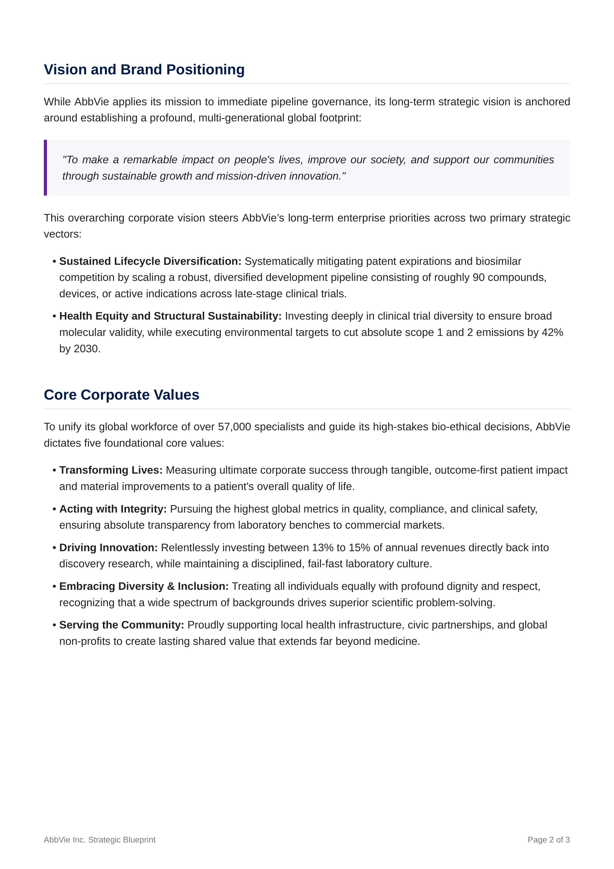 General Electric Mission Statement — page 2