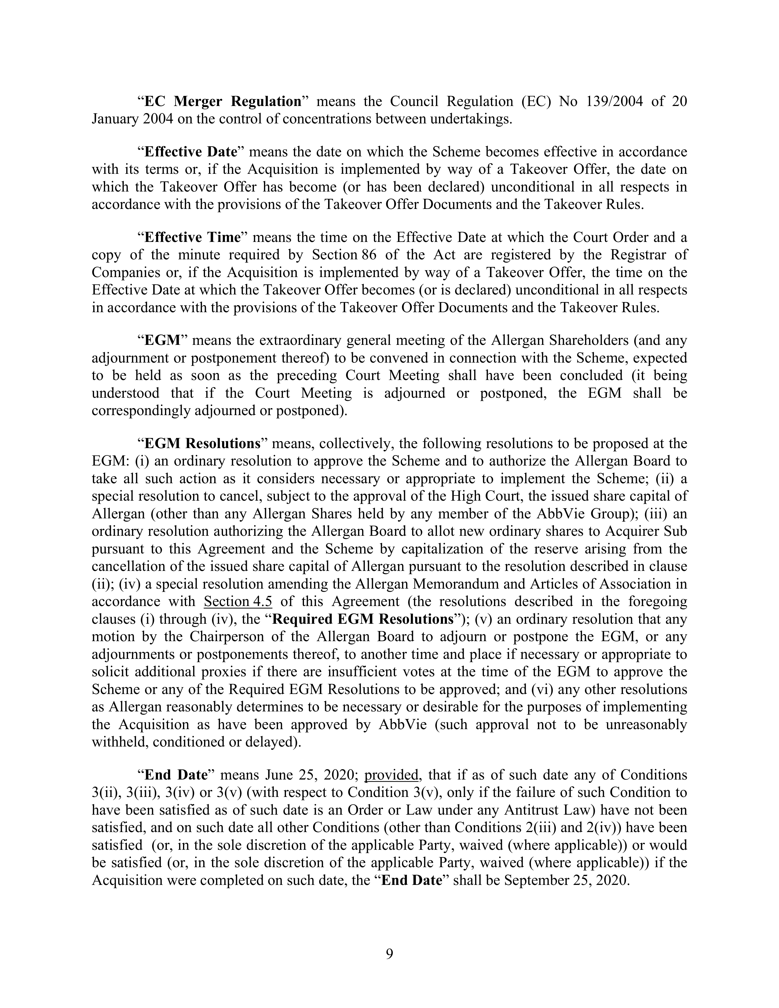 AbbVie Transaction Agreement — page 12