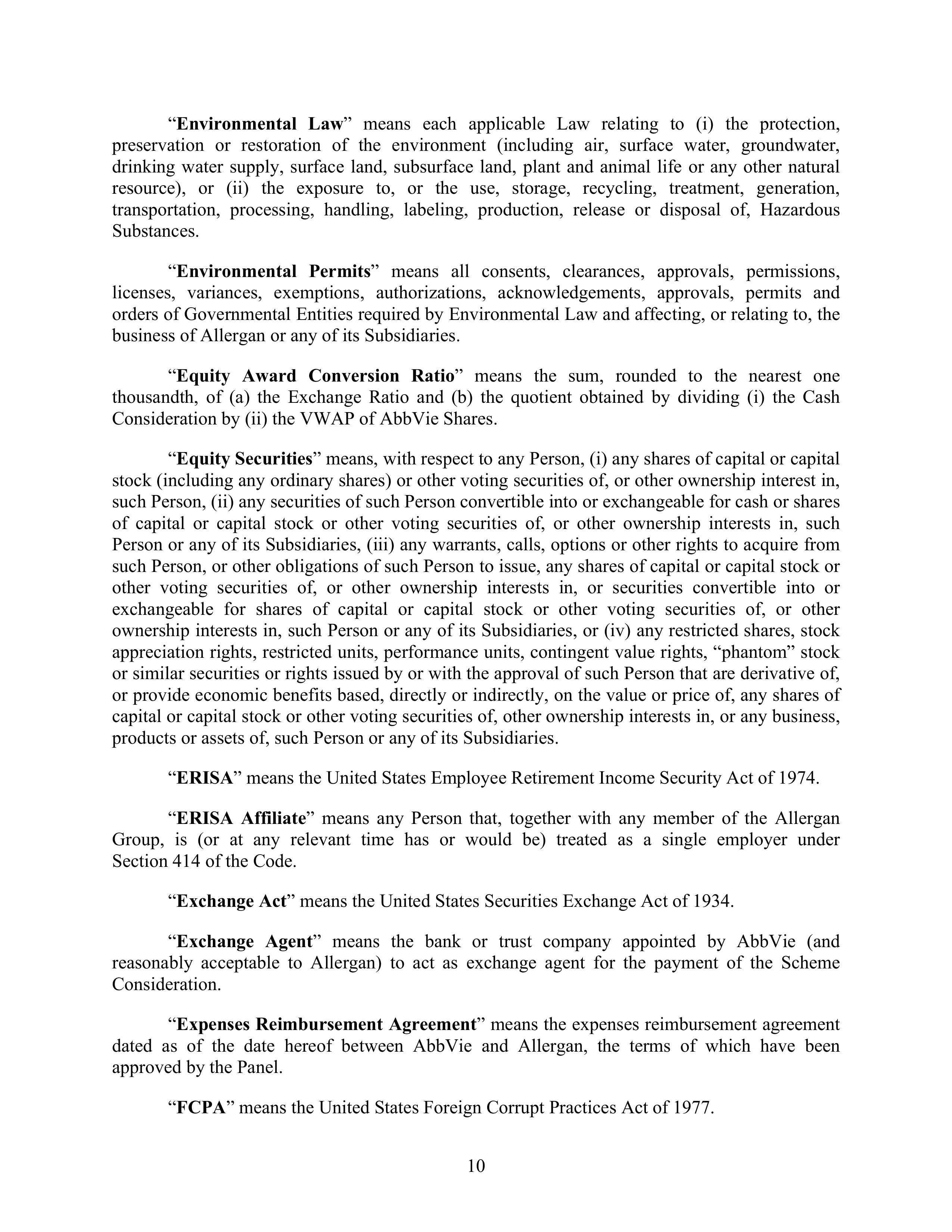 AbbVie Transaction Agreement — page 13