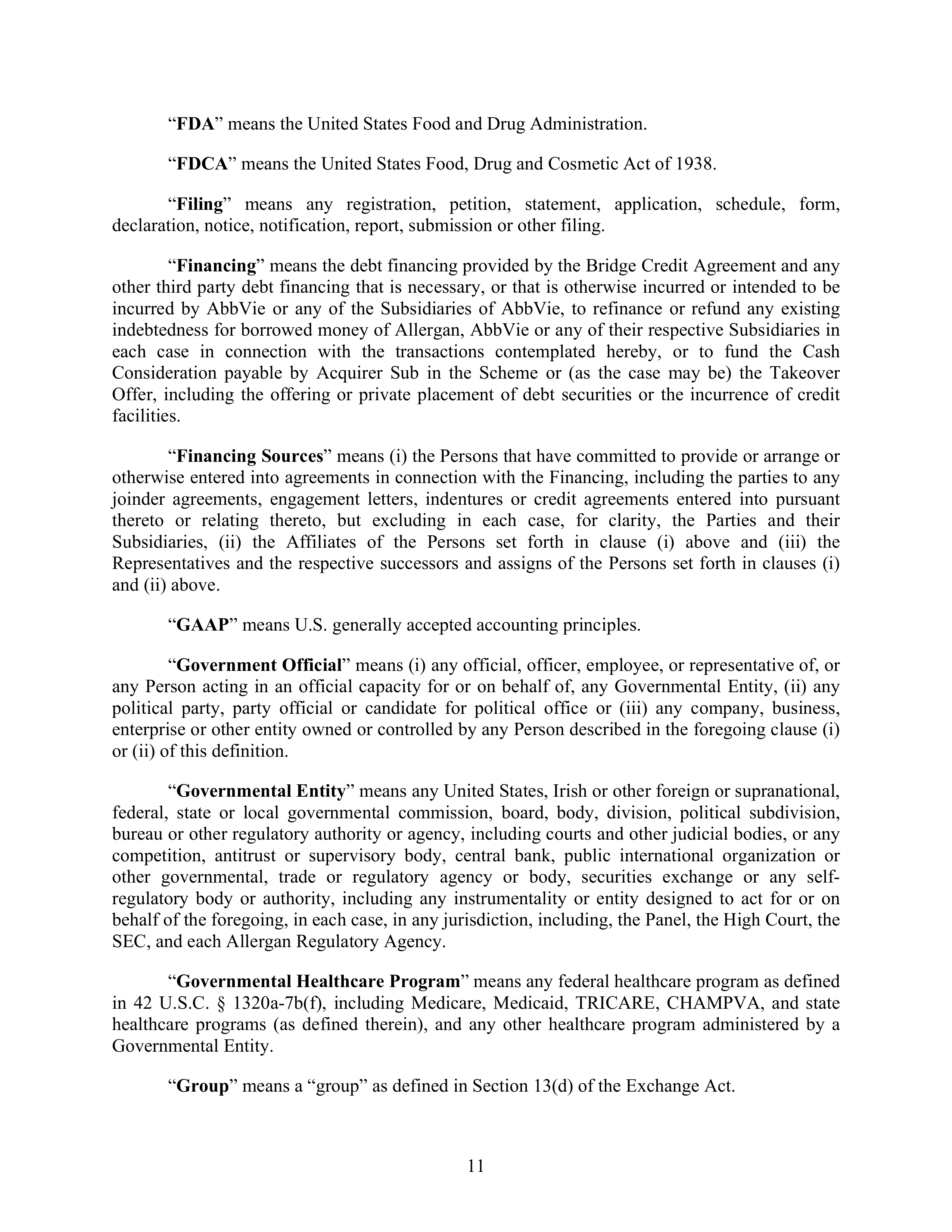 AbbVie Transaction Agreement — page 14
