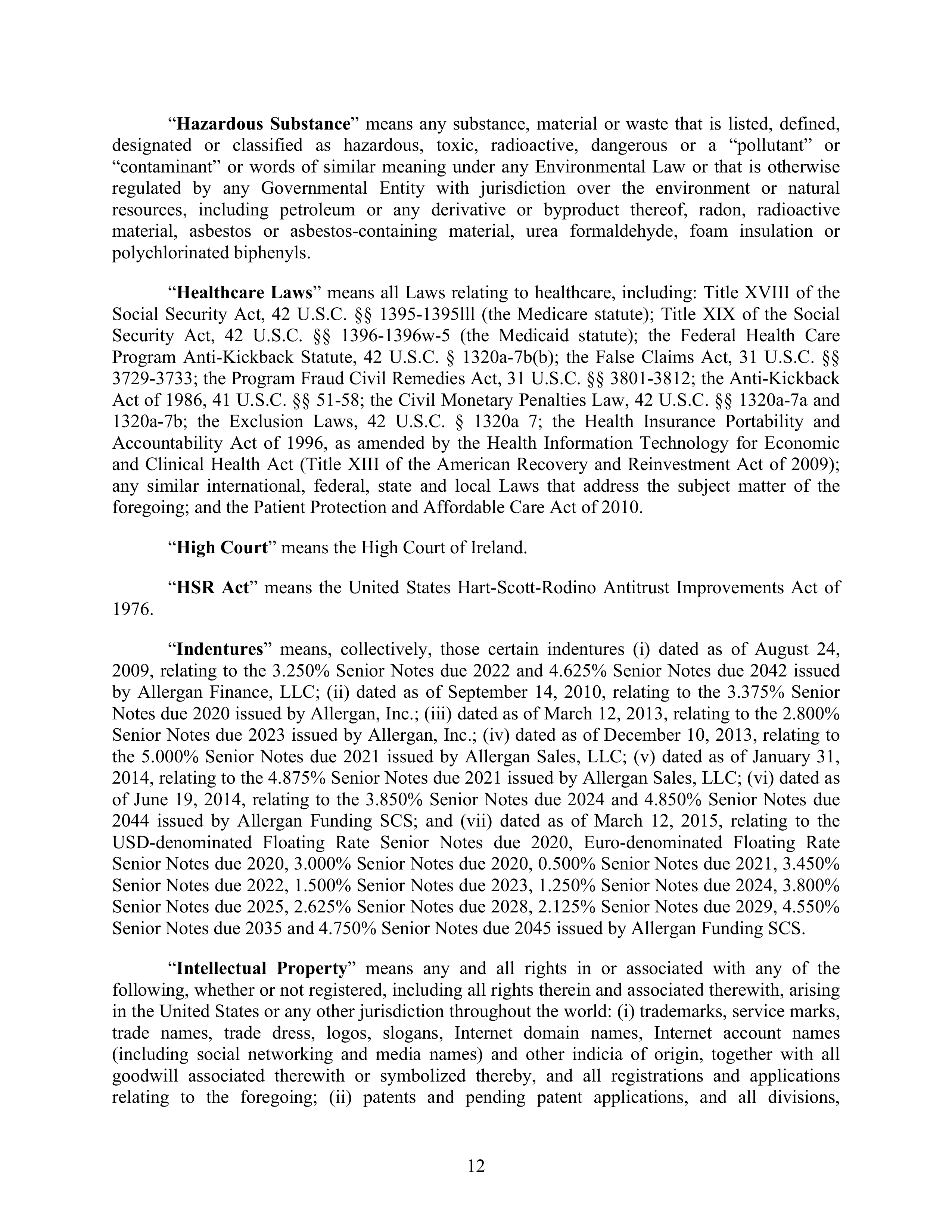 AbbVie Transaction Agreement — page 15