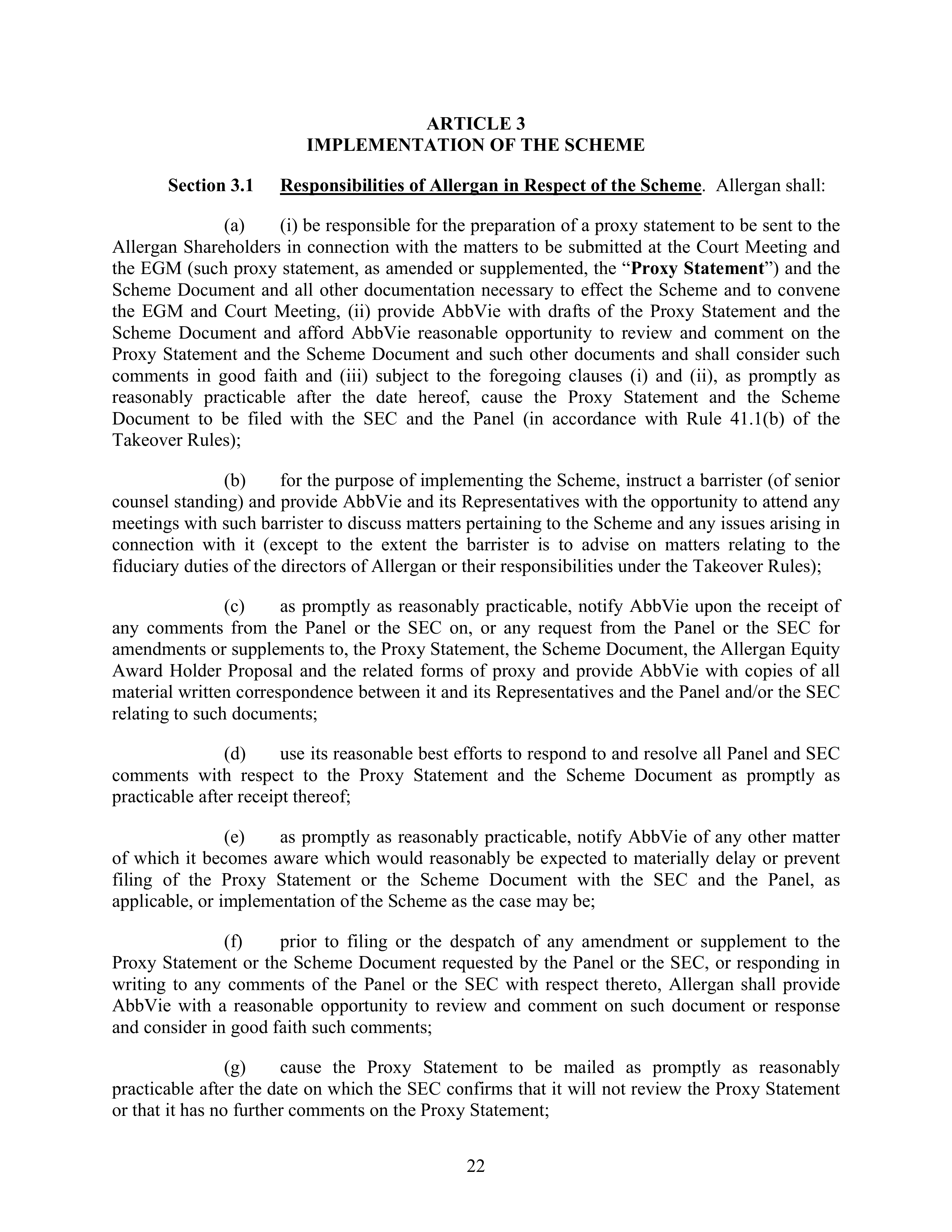AbbVie Transaction Agreement — page 25