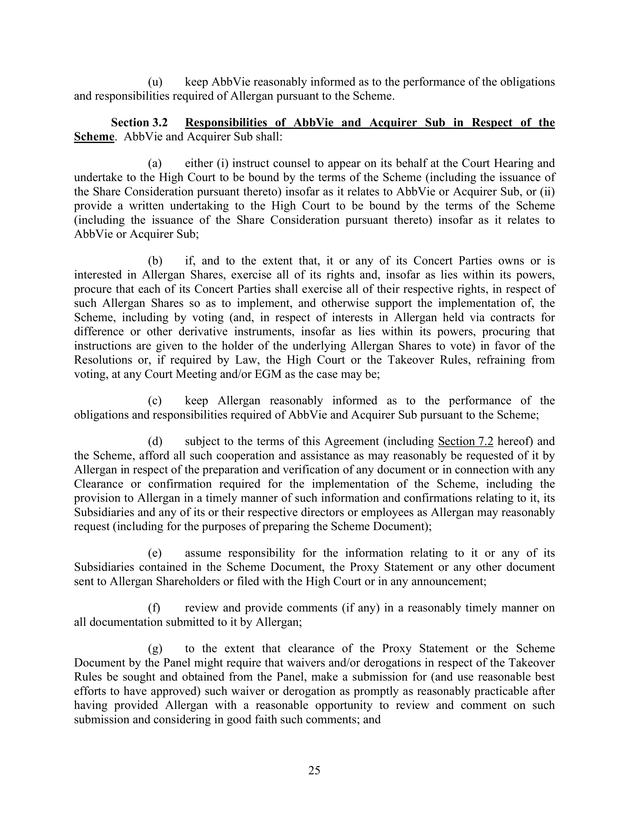 AbbVie Transaction Agreement — page 28