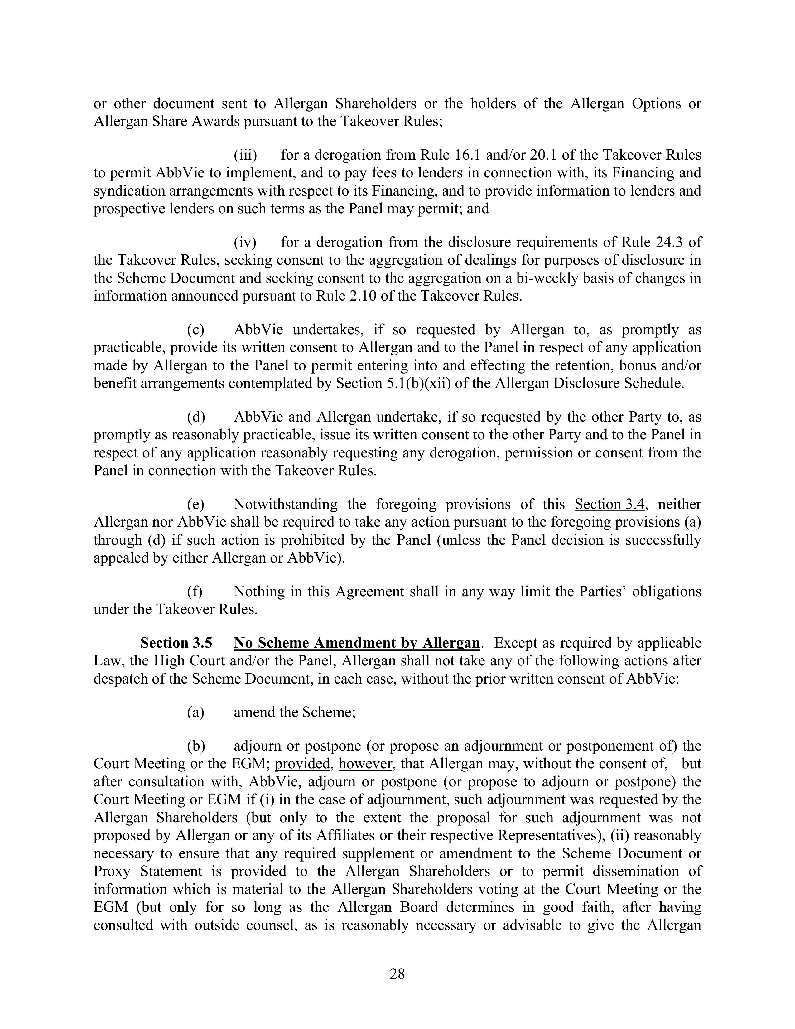 AbbVie Transaction Agreement — page 31