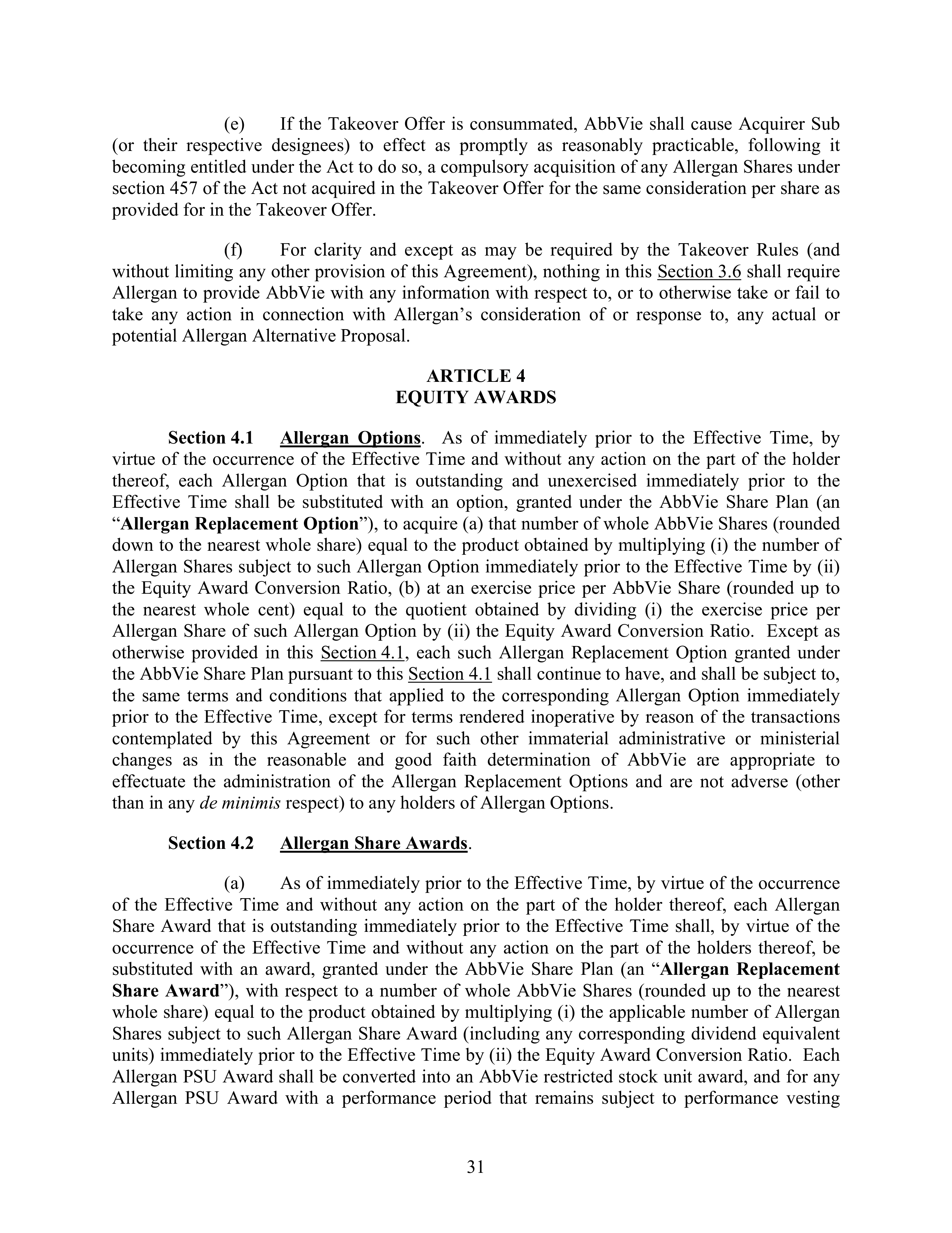 AbbVie Transaction Agreement — page 34