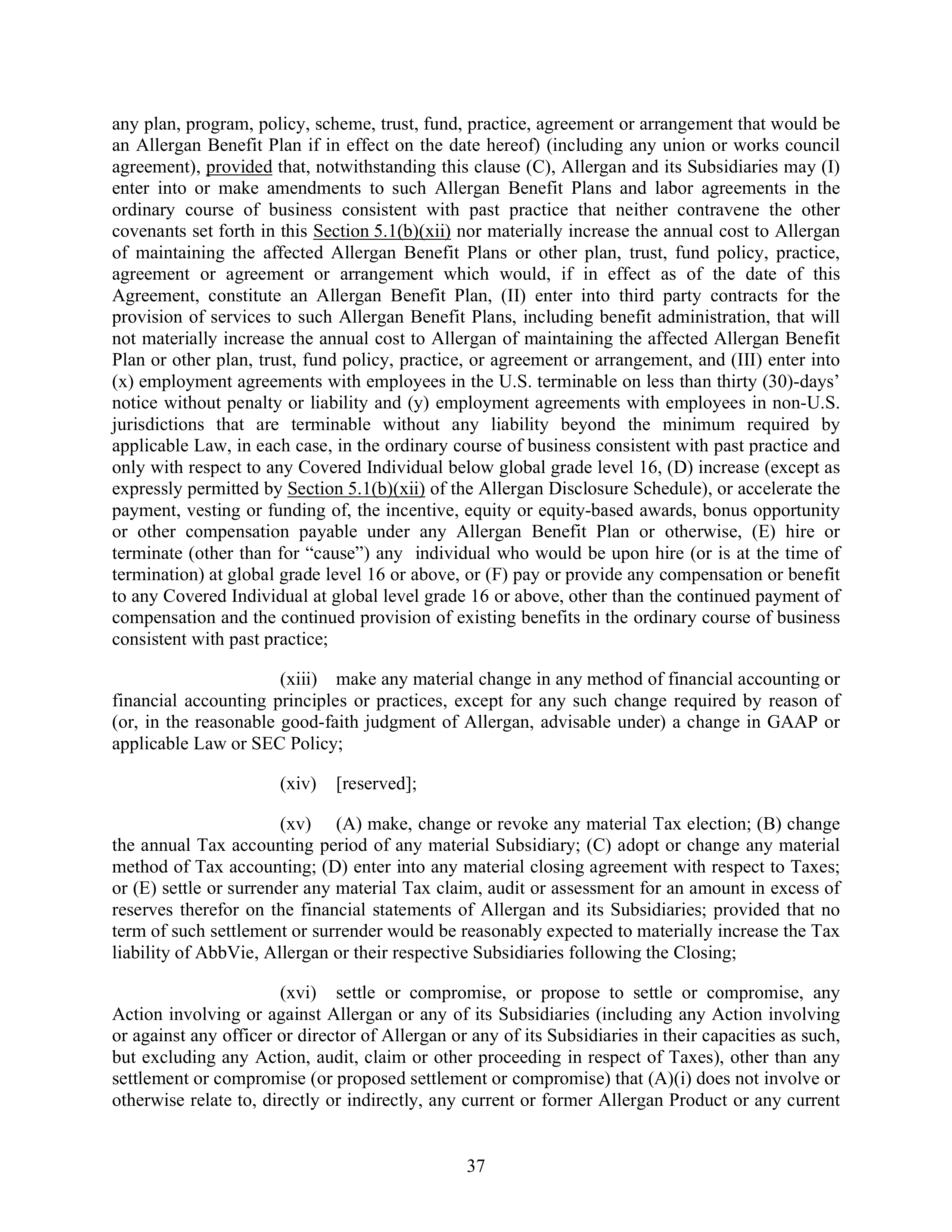 AbbVie Transaction Agreement — page 40
