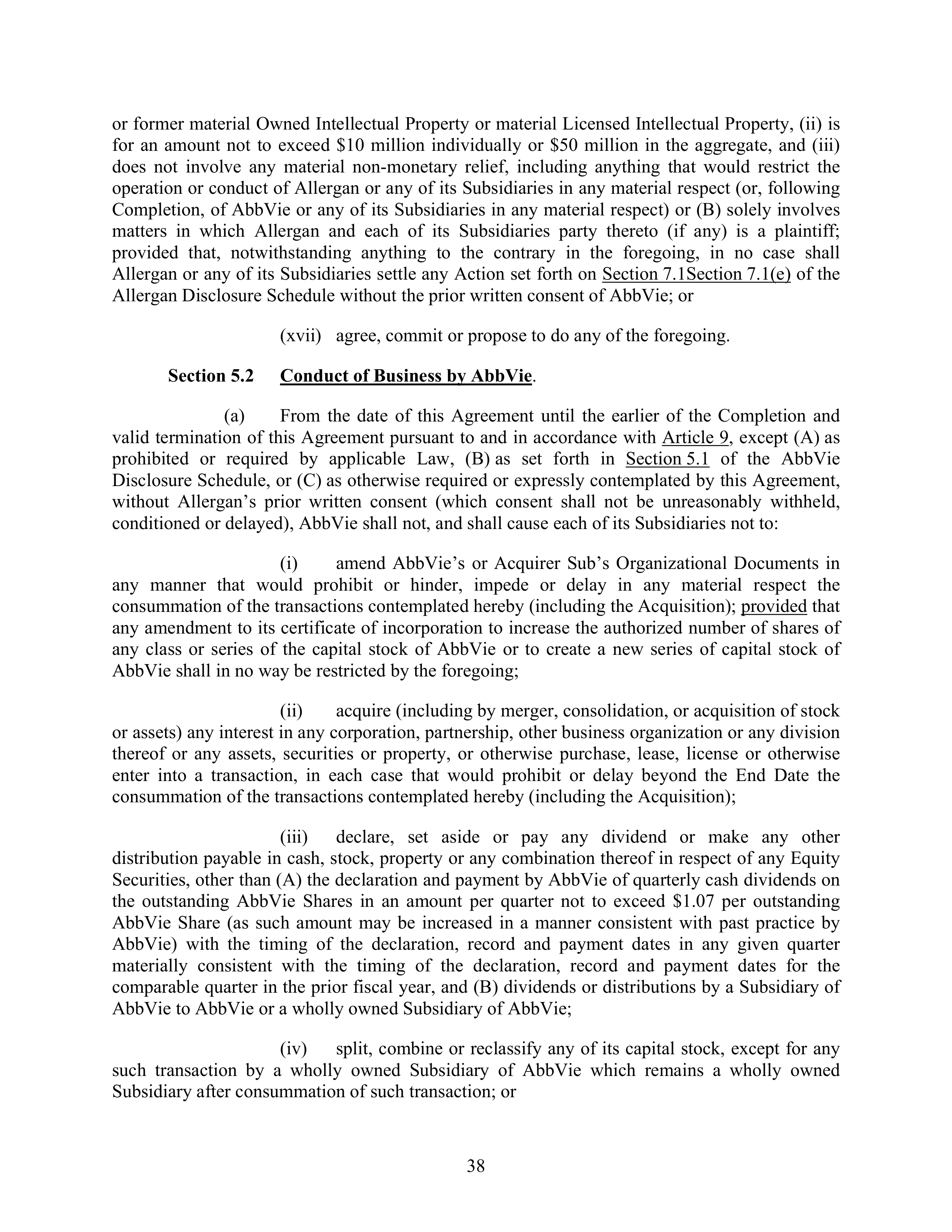 AbbVie Transaction Agreement — page 41