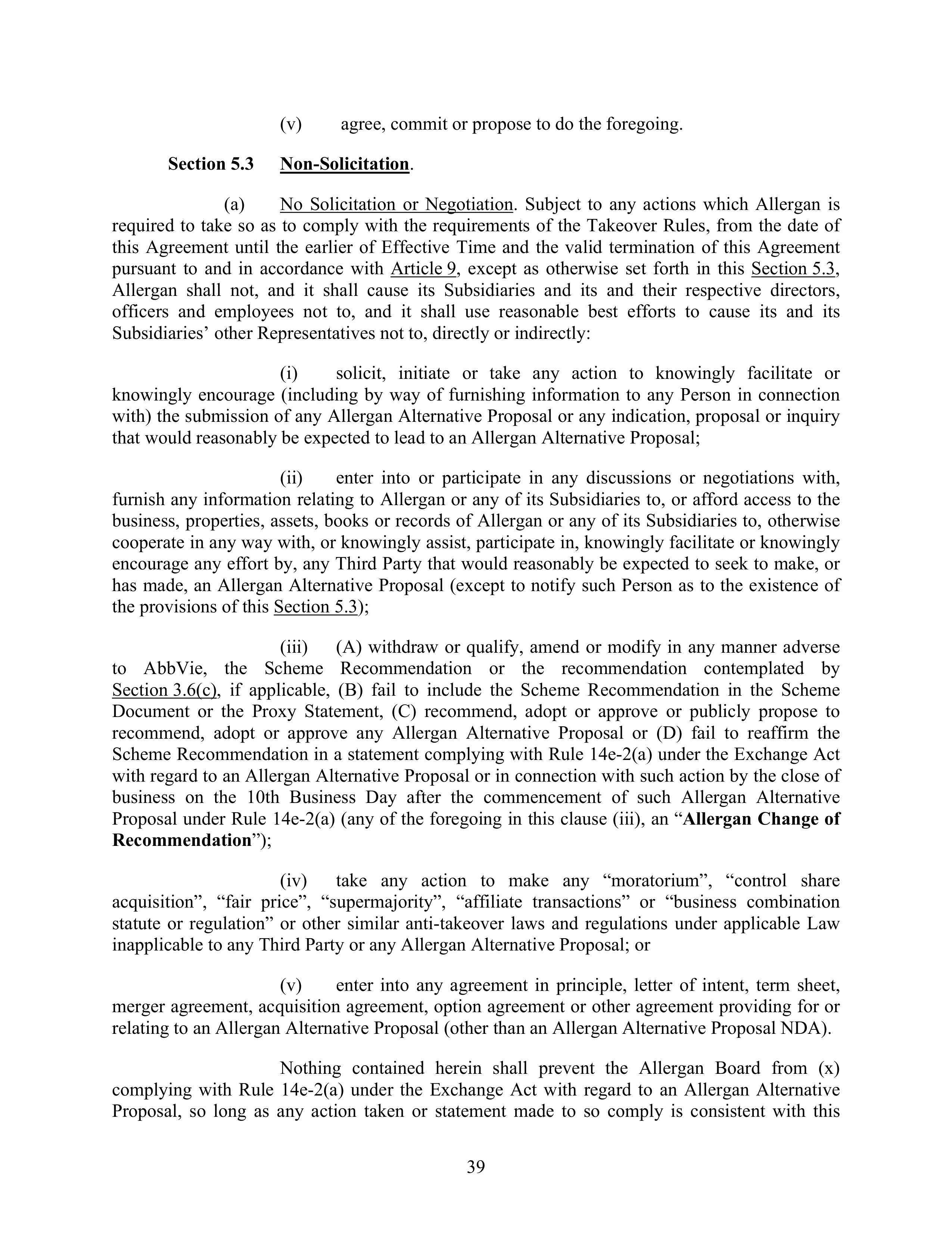 AbbVie Transaction Agreement — page 42