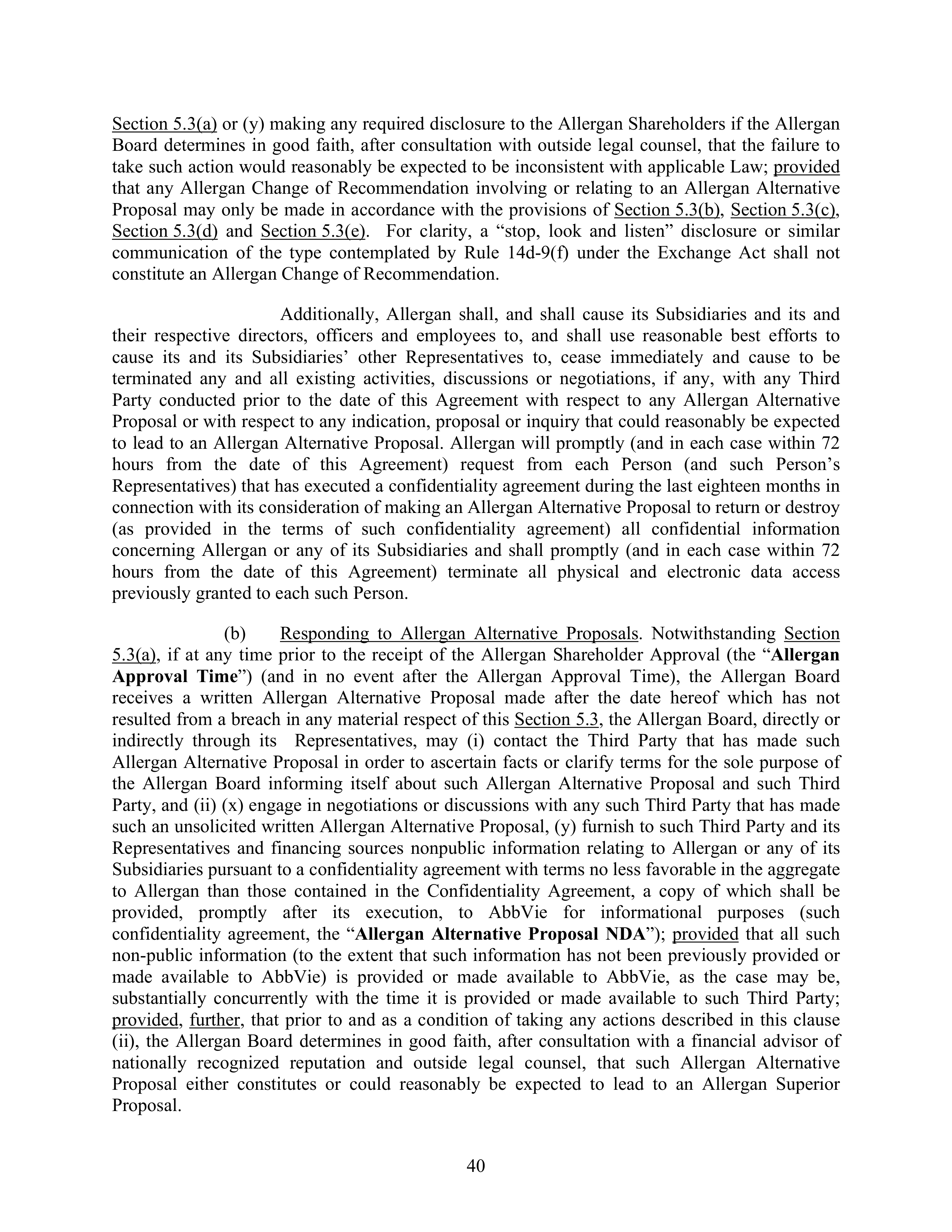 AbbVie Transaction Agreement — page 43