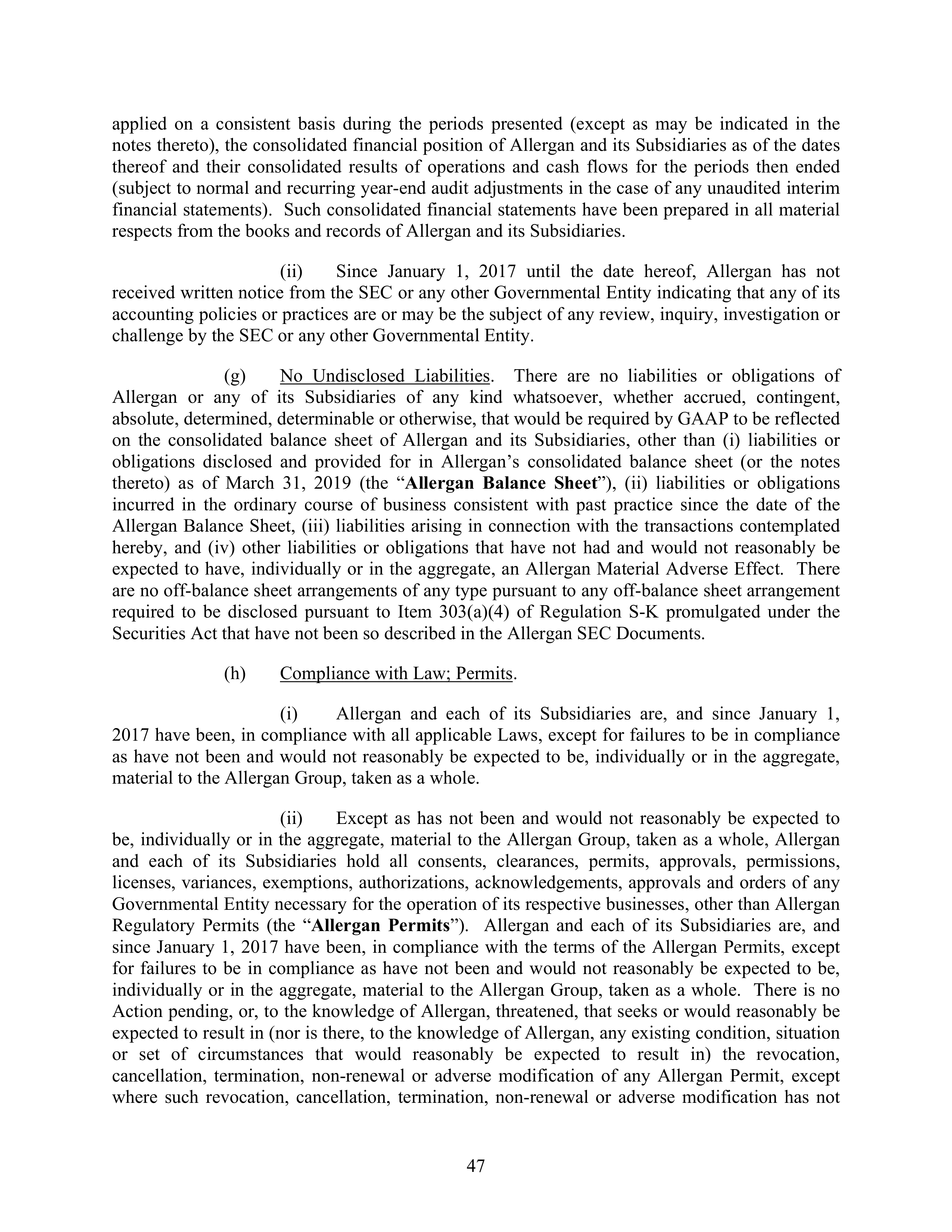 AbbVie Transaction Agreement — page 50