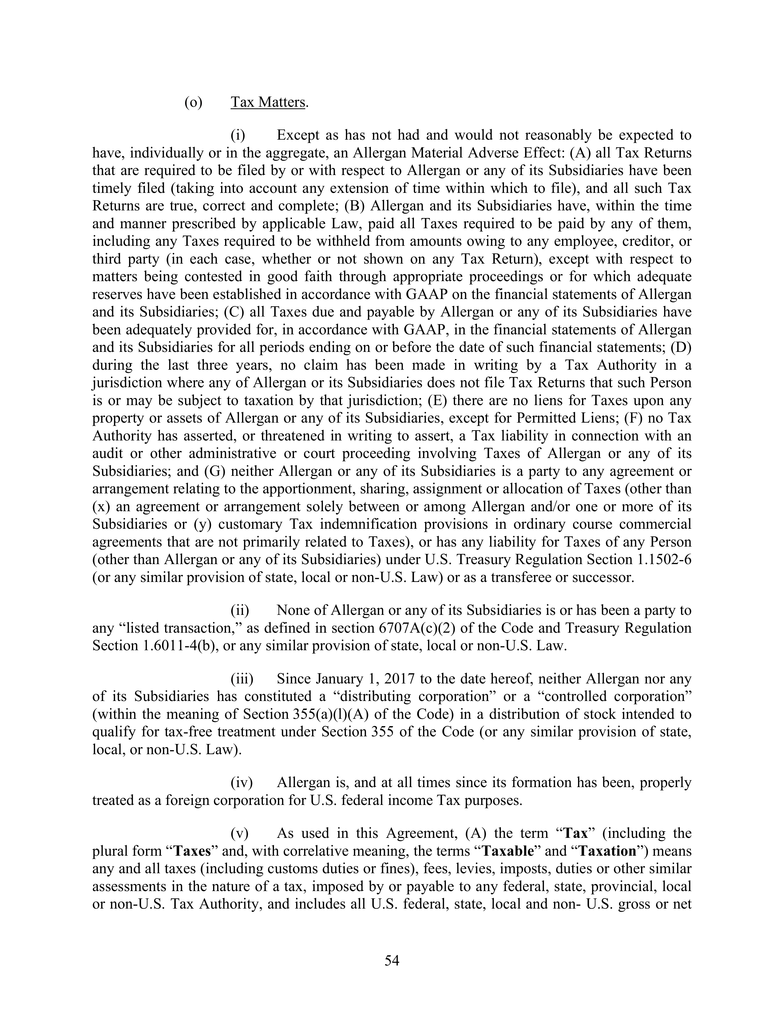 AbbVie Transaction Agreement — page 57
