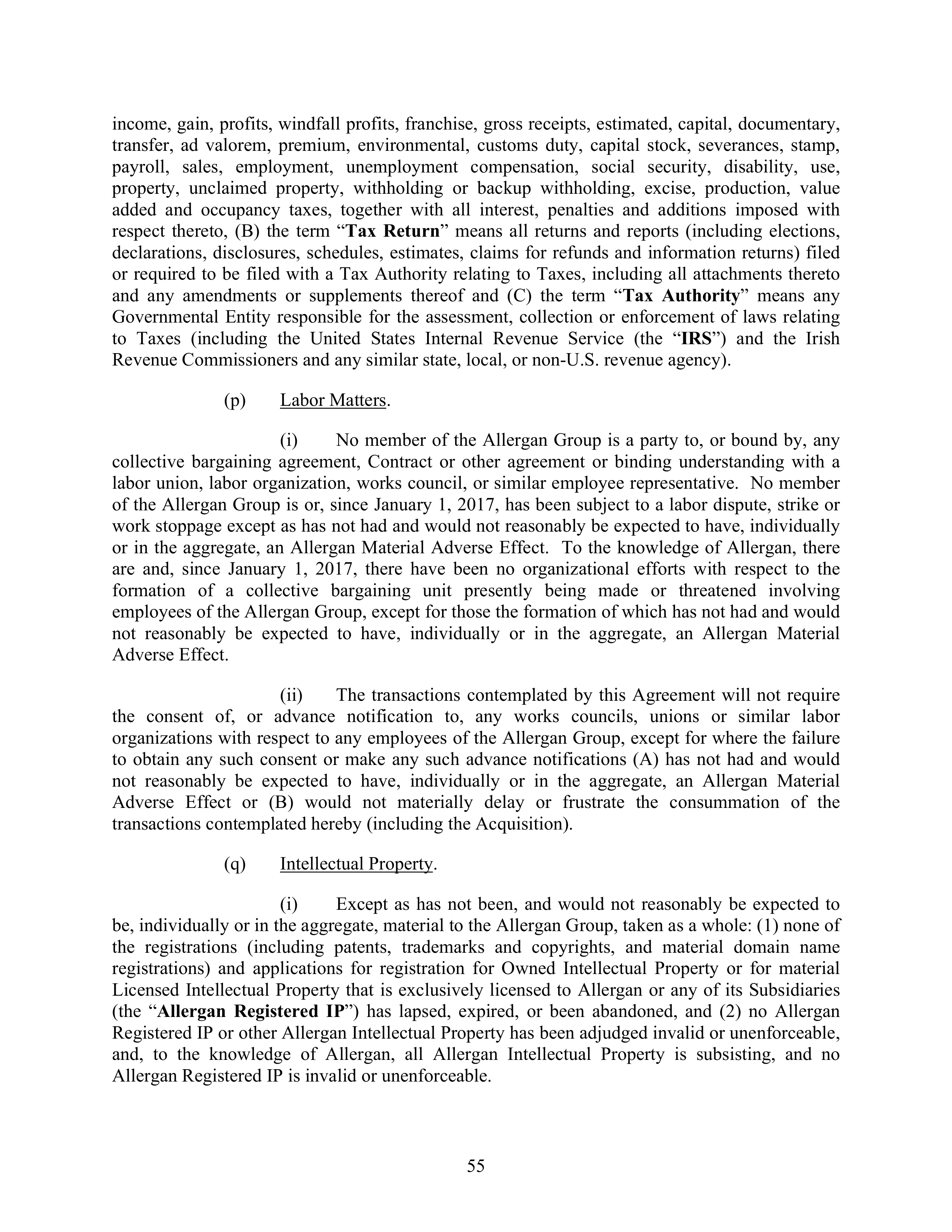 AbbVie Transaction Agreement — page 58