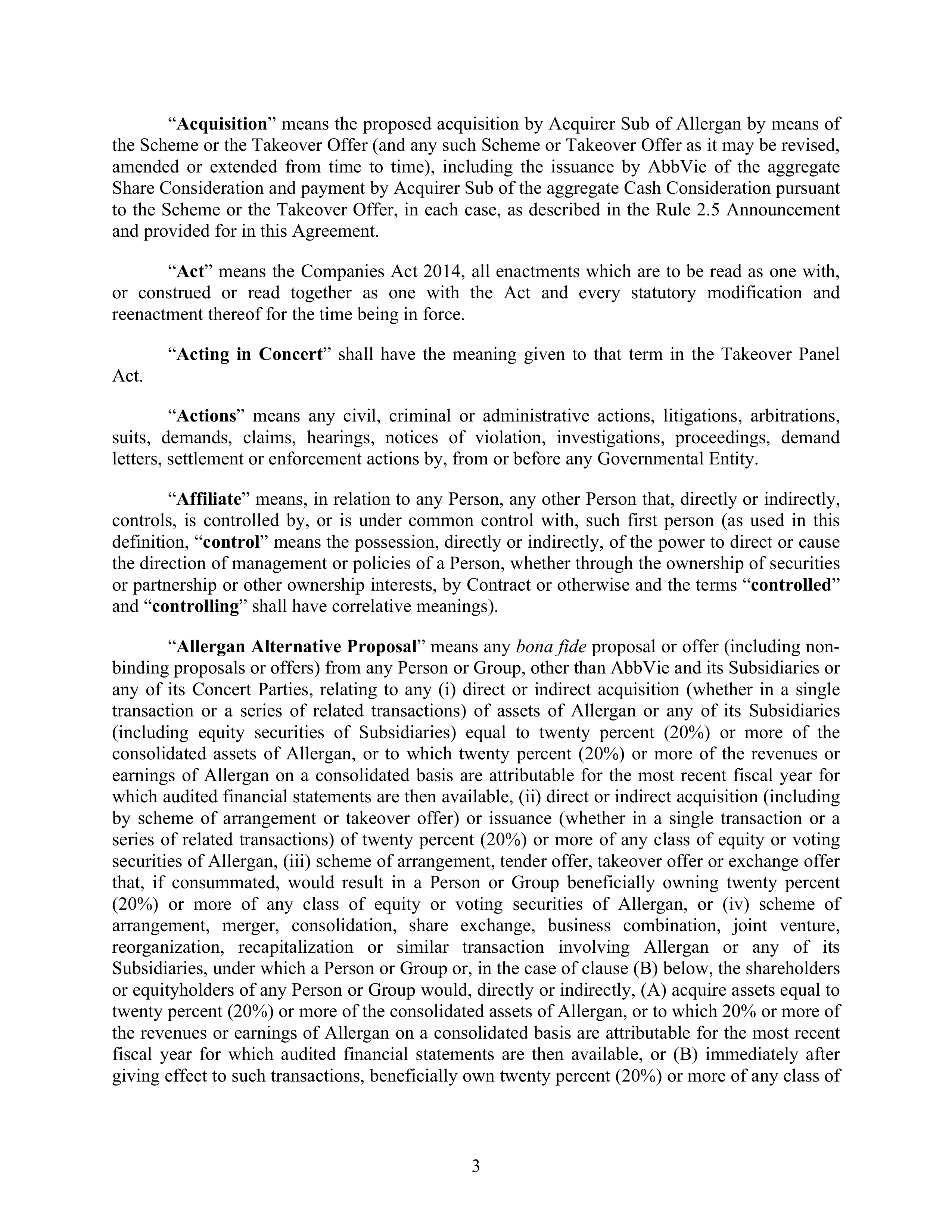 AbbVie Transaction Agreement — page 6