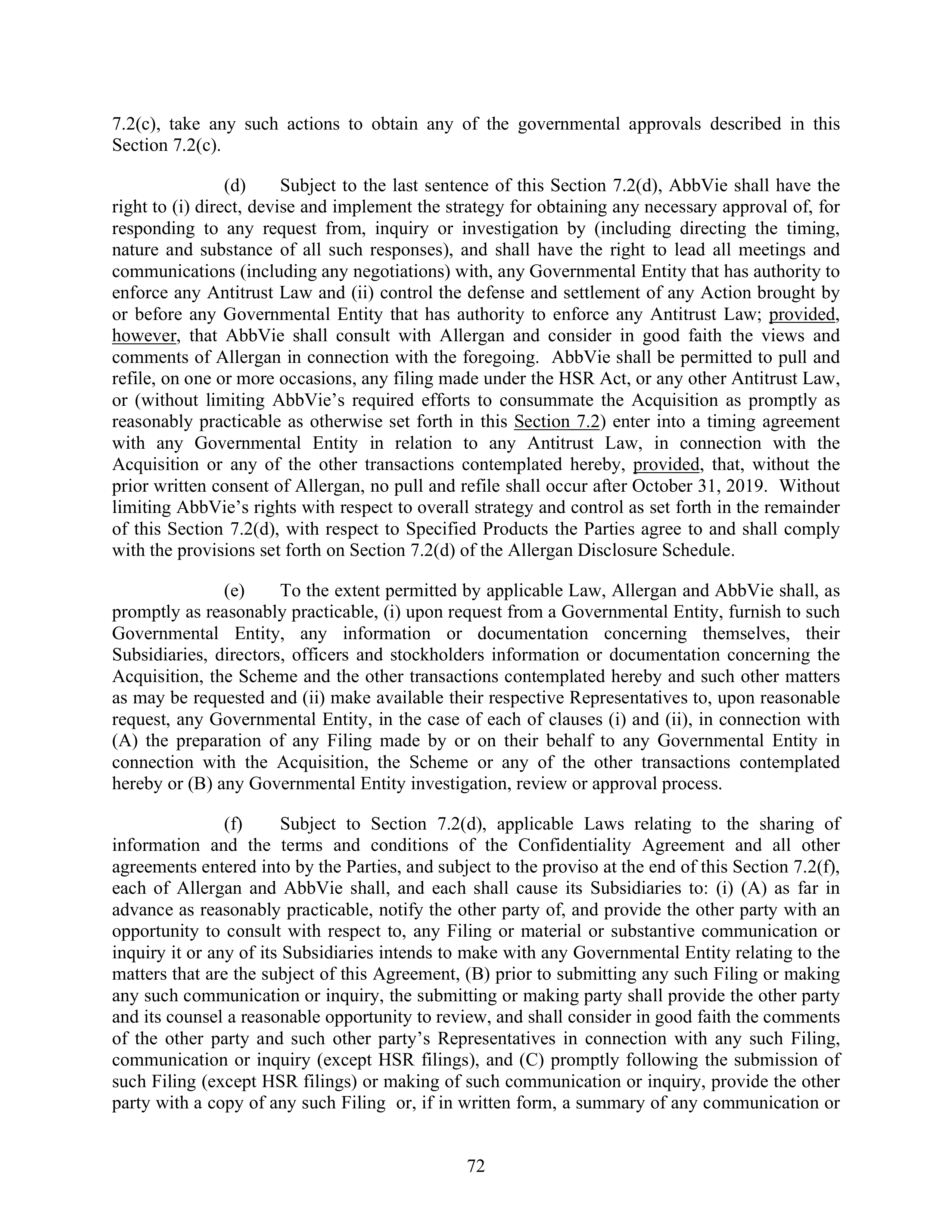 AbbVie Transaction Agreement — page 75