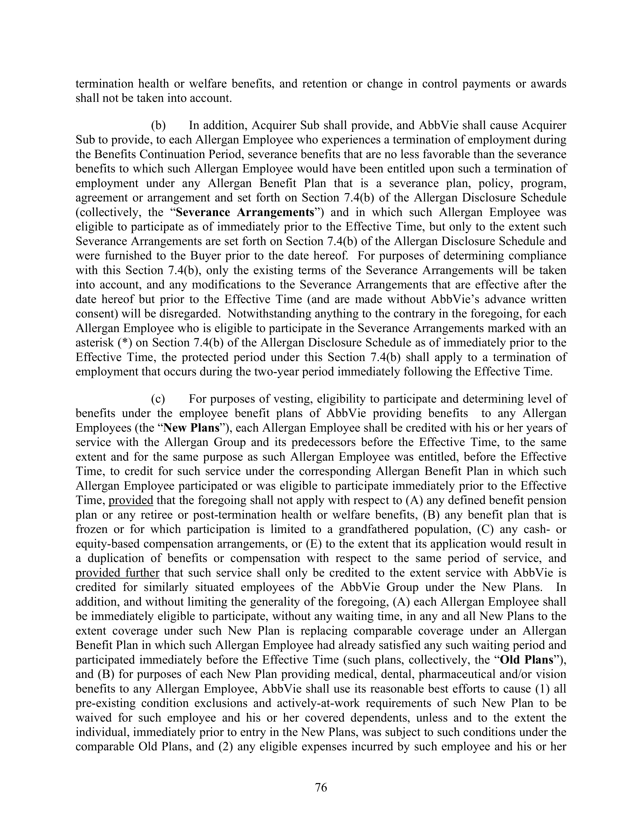 AbbVie Transaction Agreement — page 79