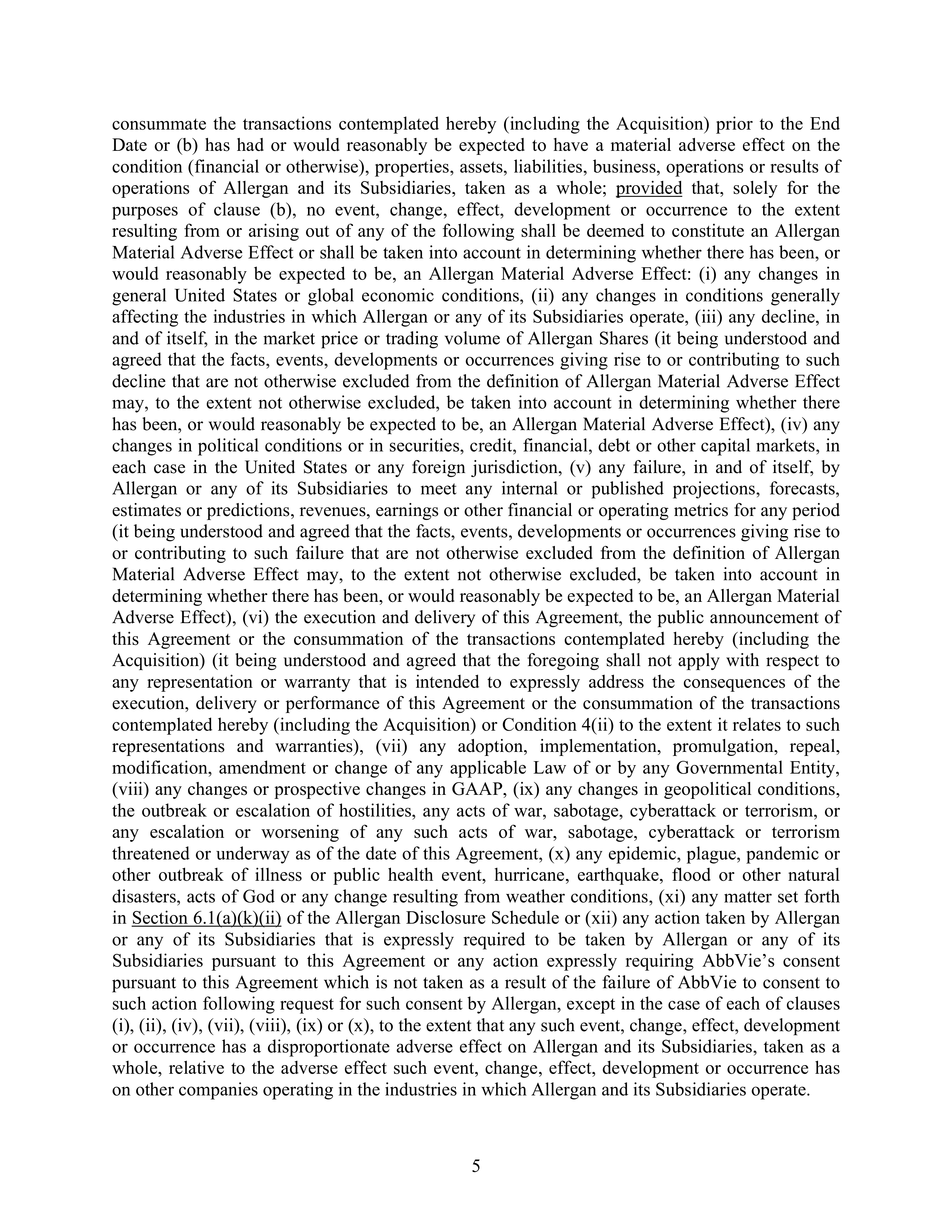 AbbVie Transaction Agreement — page 8