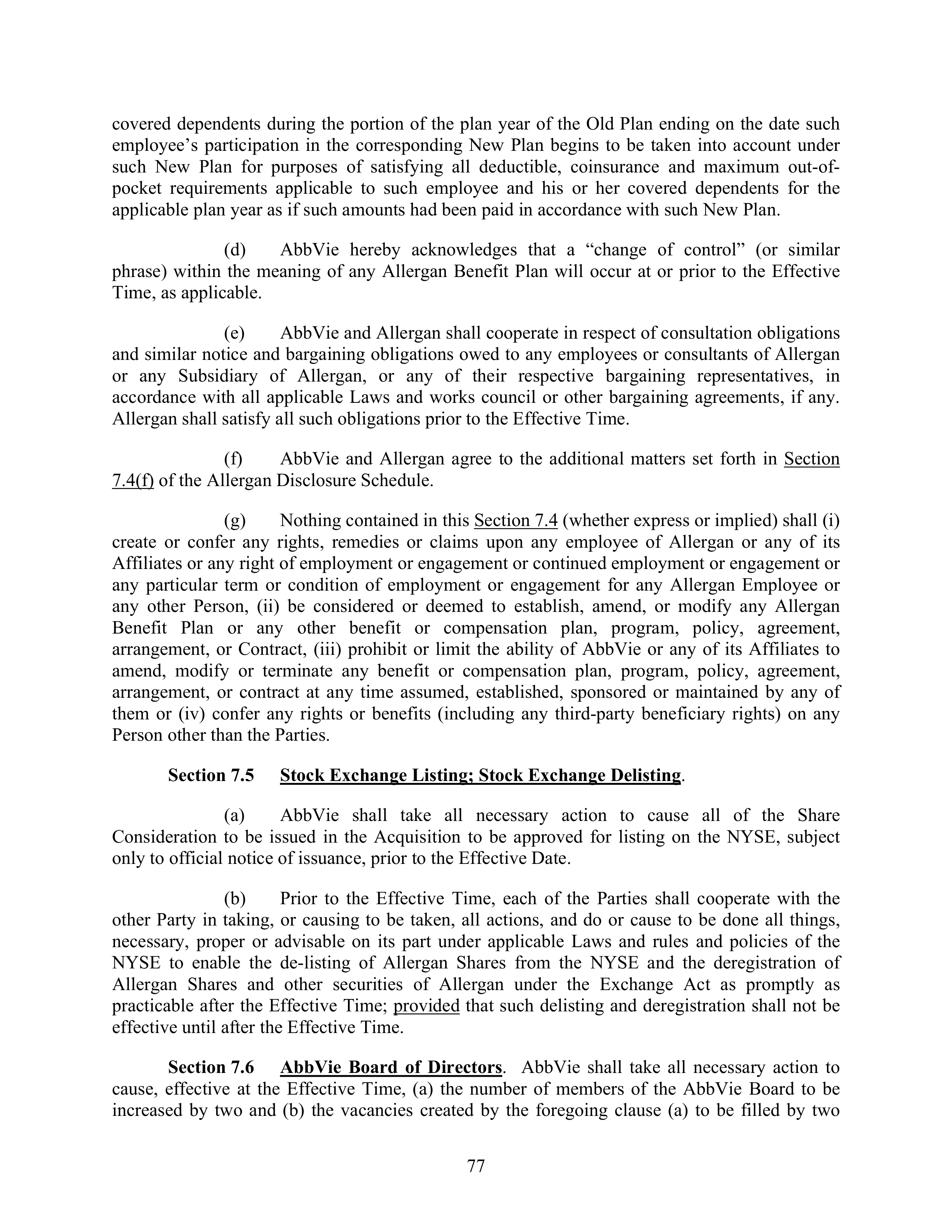 AbbVie Transaction Agreement — page 80
