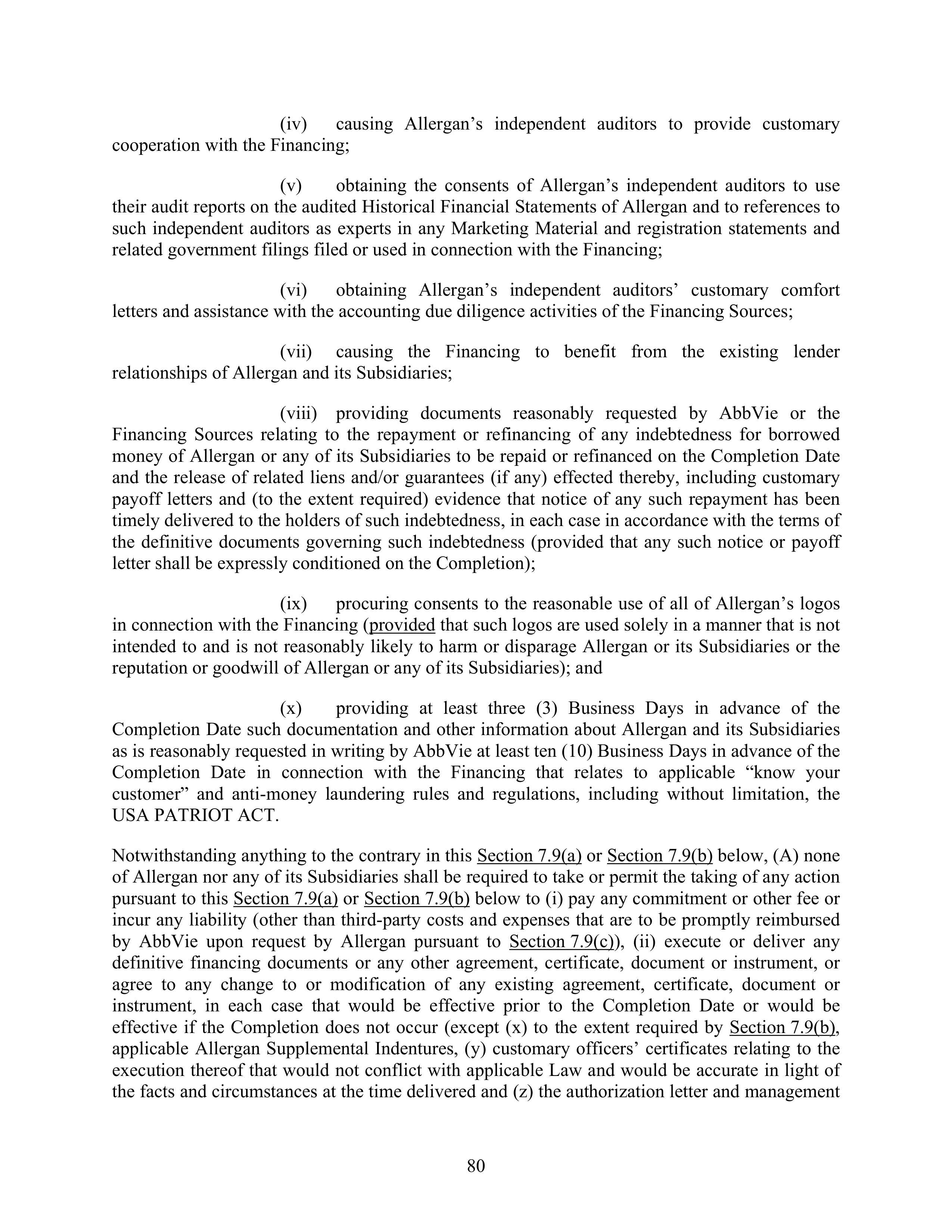 AbbVie Transaction Agreement — page 83