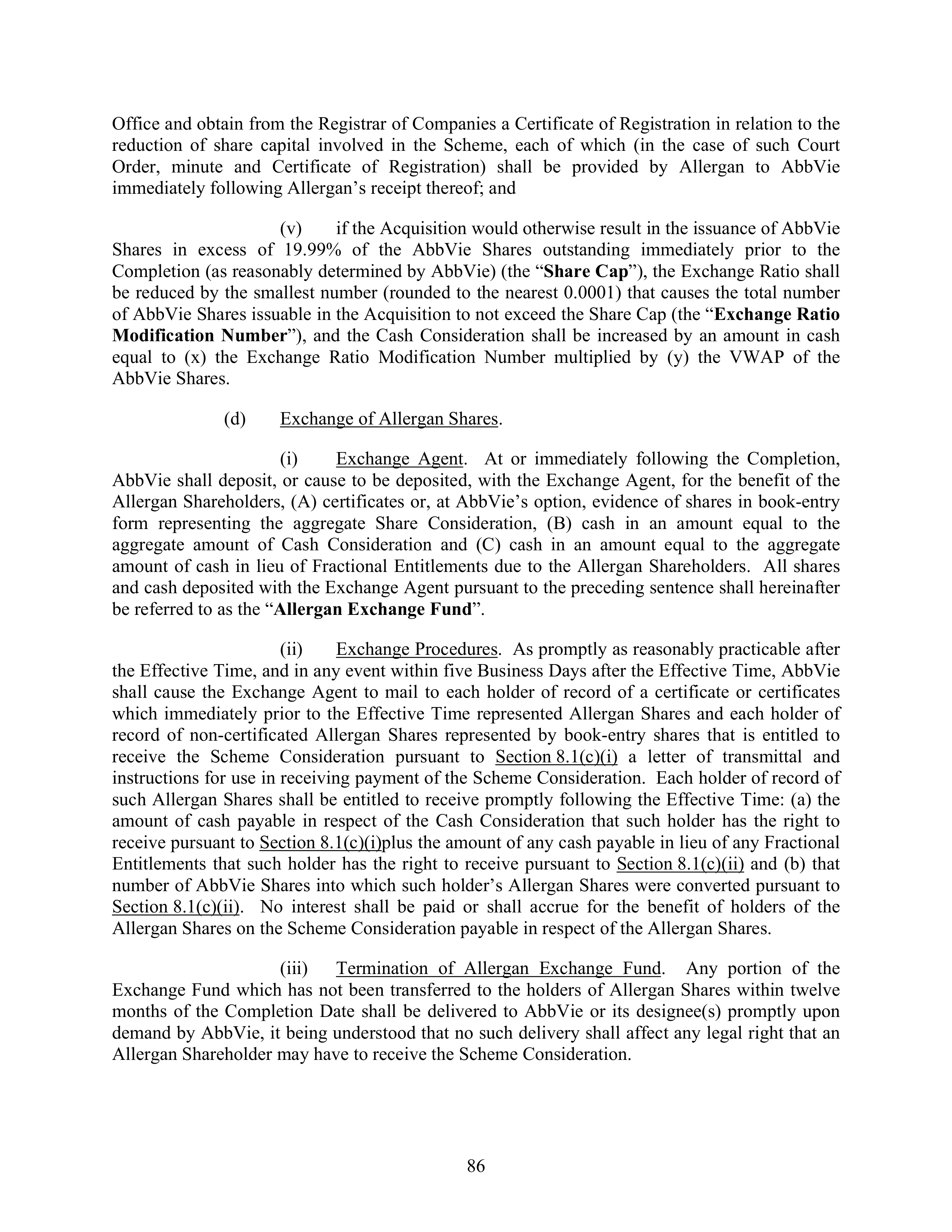 AbbVie Transaction Agreement — page 89