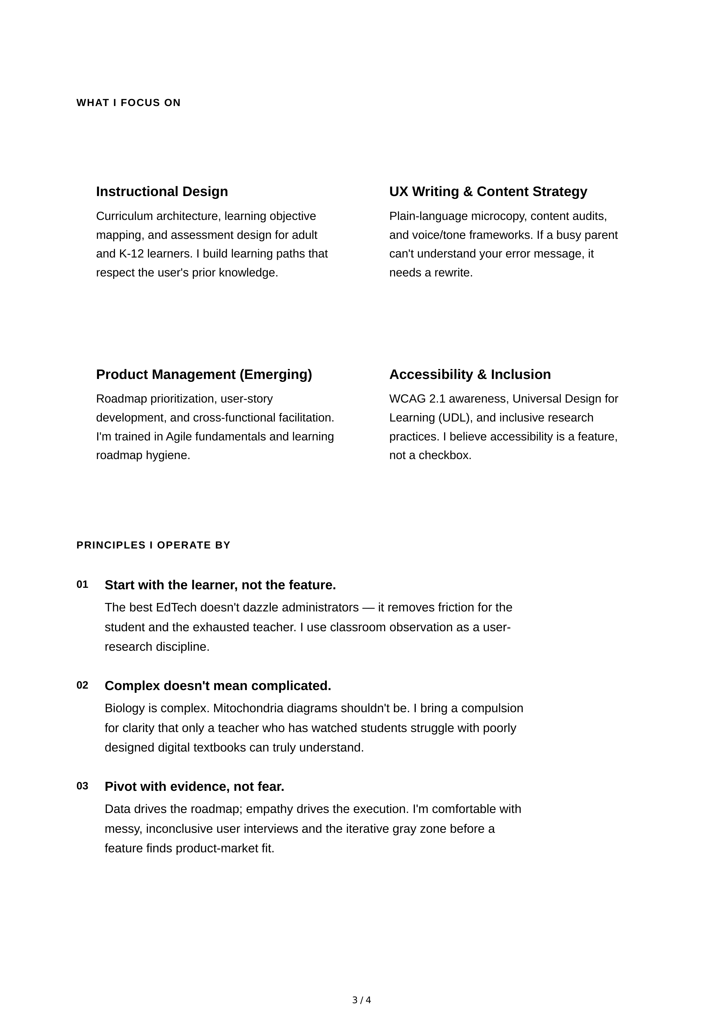 About Me for Career Changer — page 3
