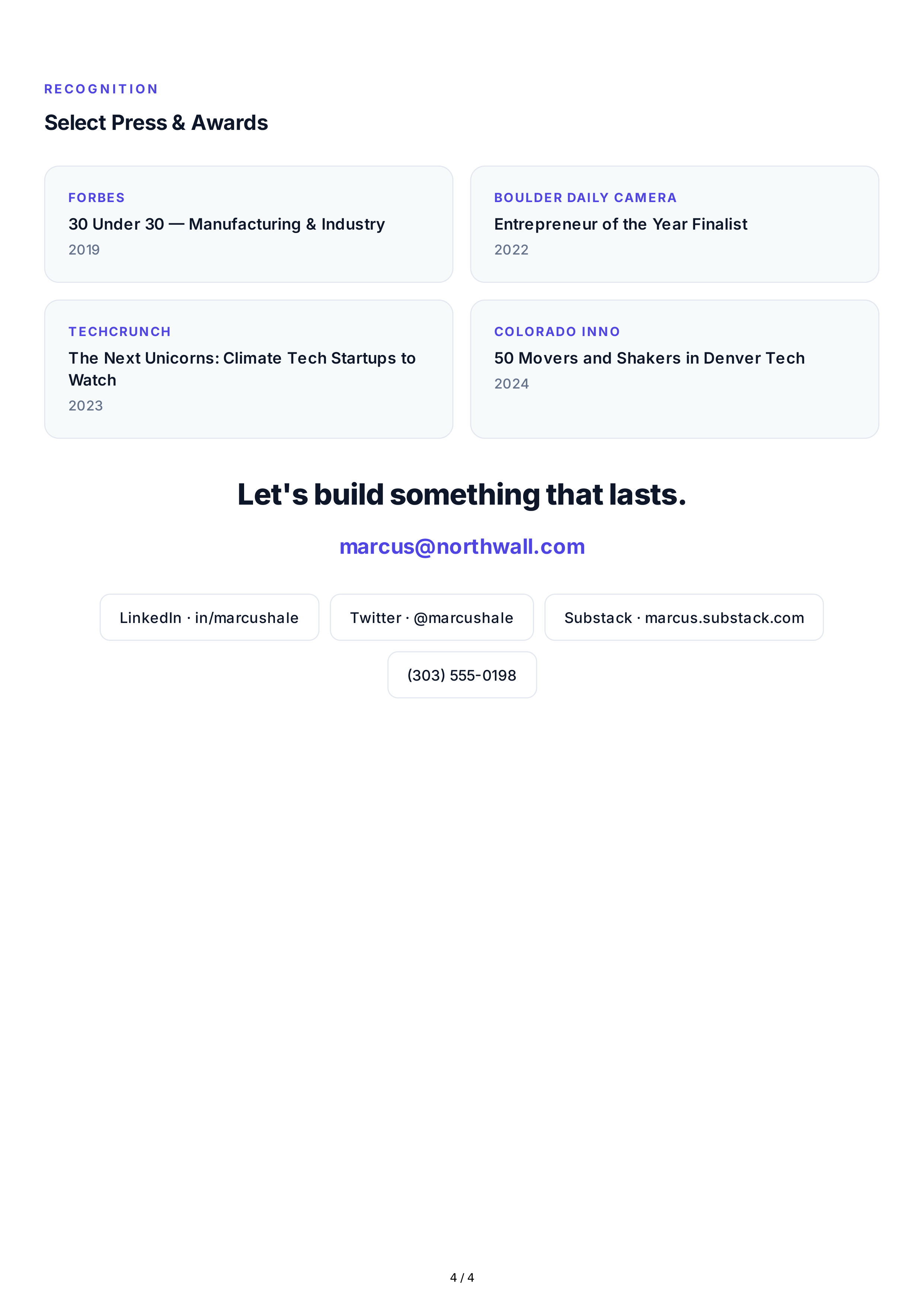 About Me for Entrepreneur — page 4