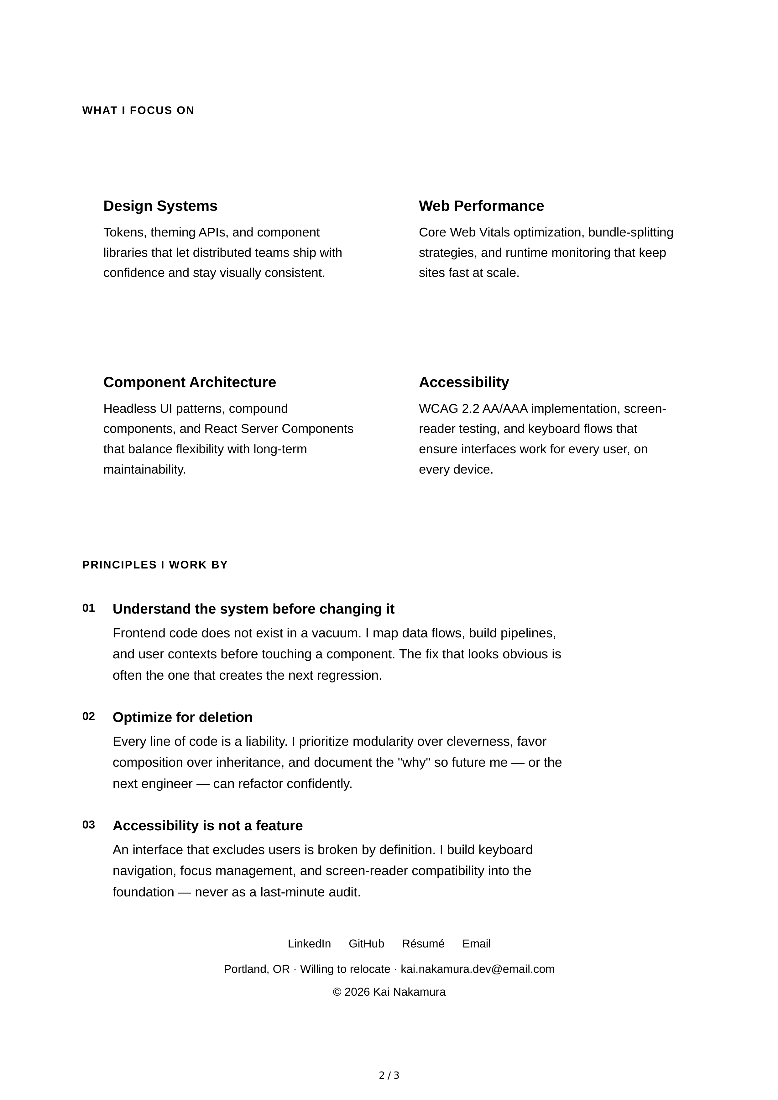 About Me for Job Application — page 2