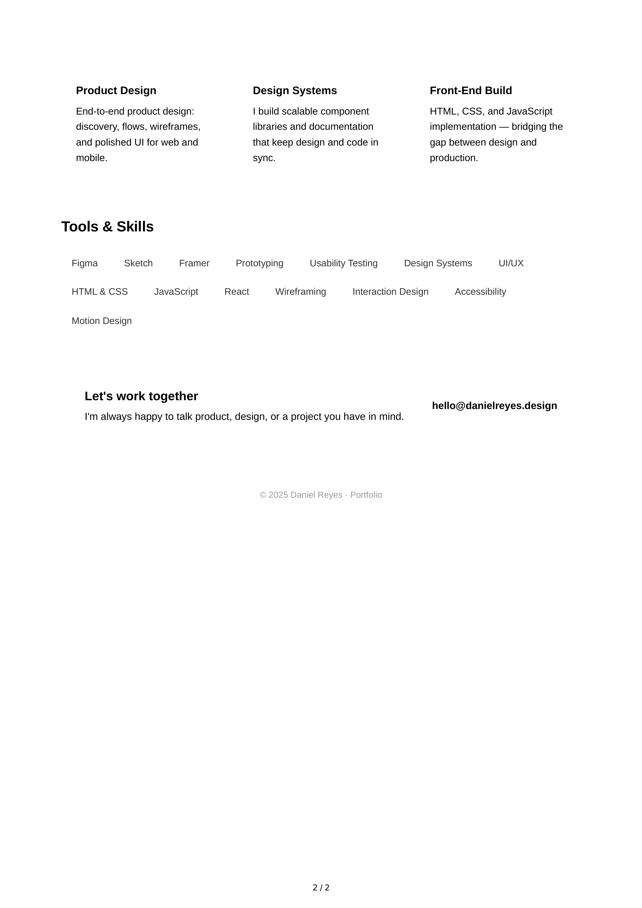 About Me for Online Portfolio — page 2
