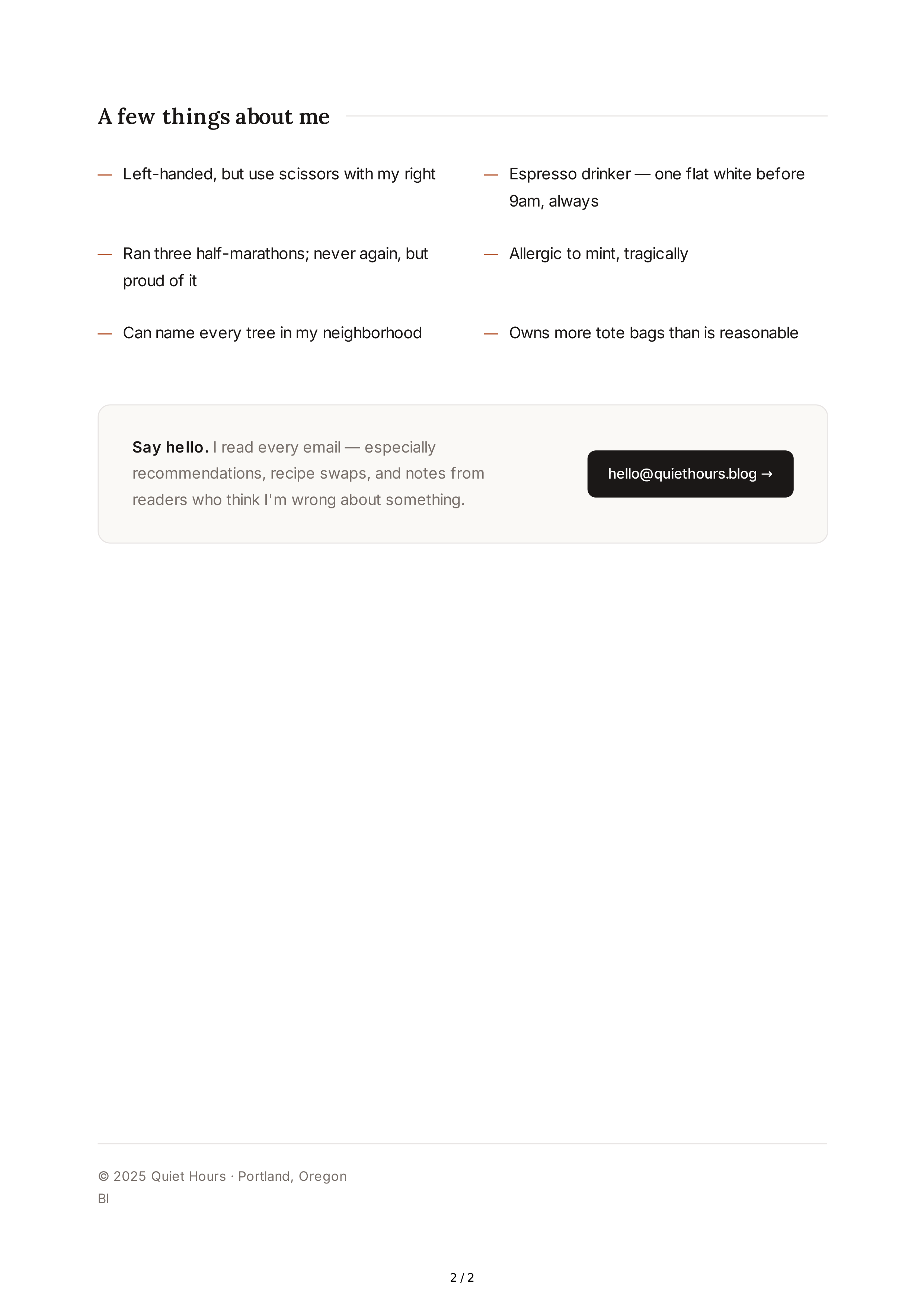 About Me for Personal Blog — page 2