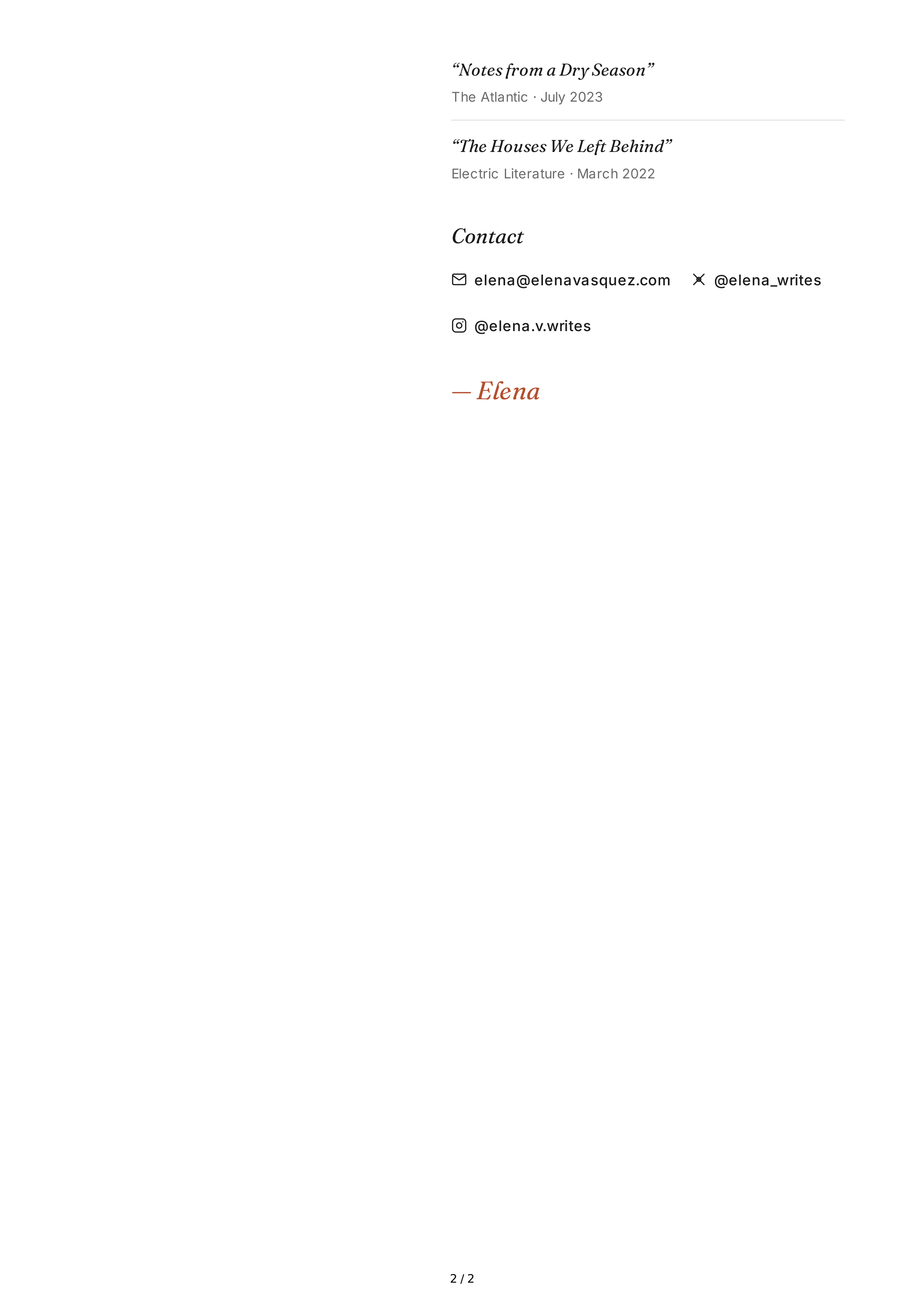 About Me for Writer — page 2