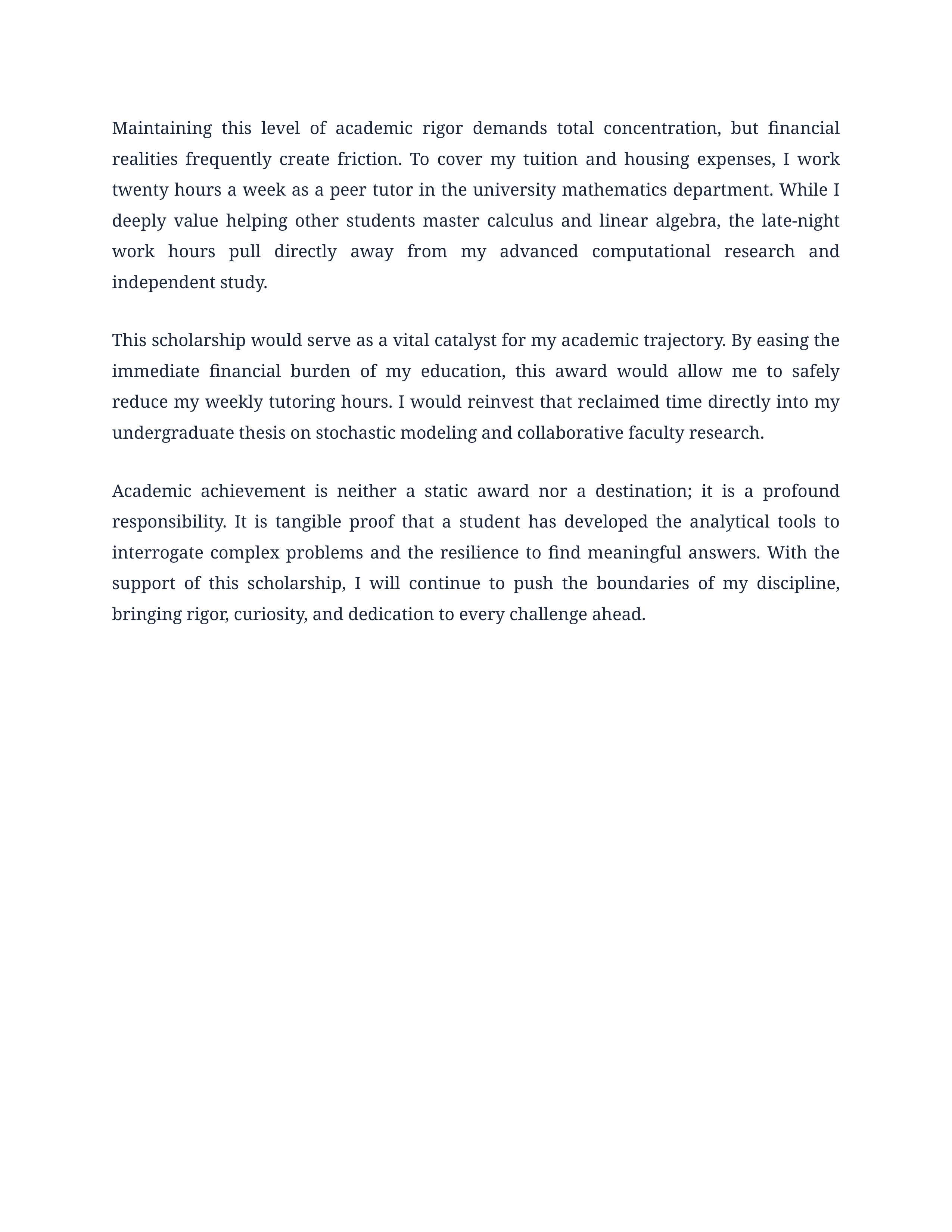 Academic Achievement Scholarship Essay — page 2
