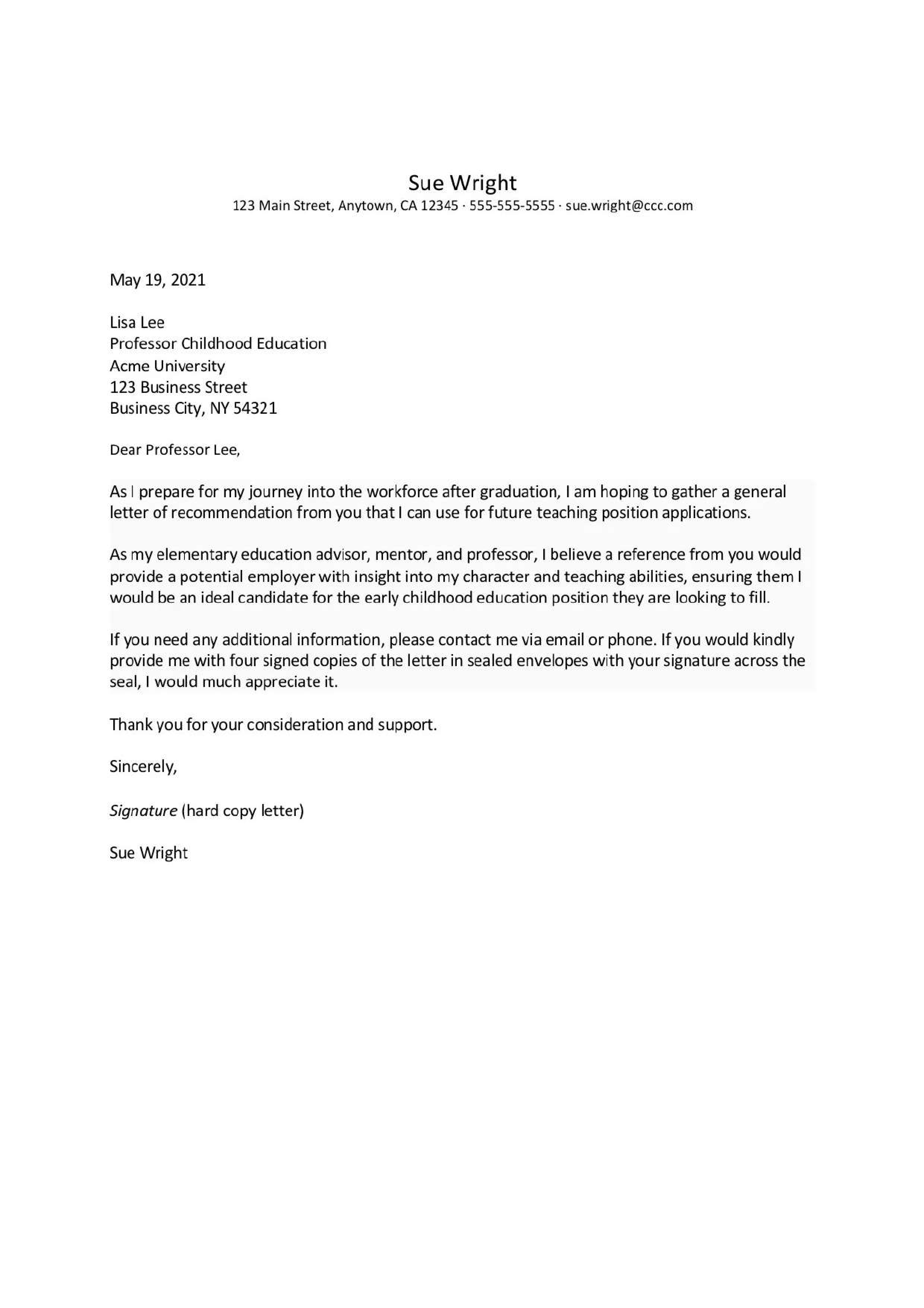 Academic Reference Letter — page 1