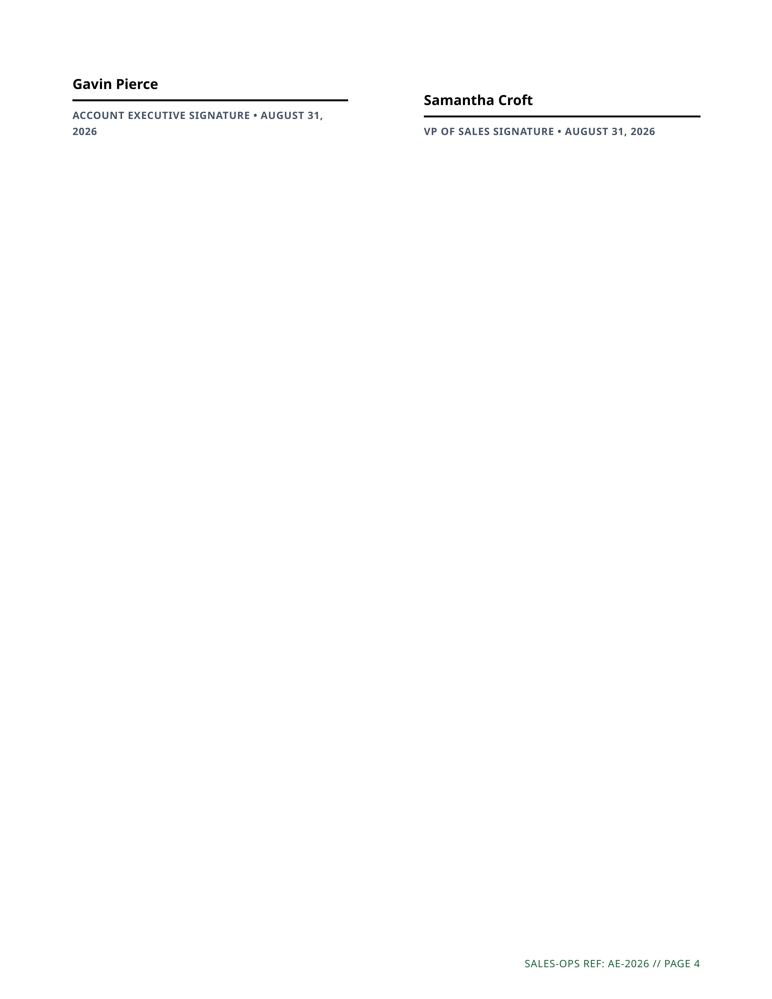 Account Executive Performance Review — page 4