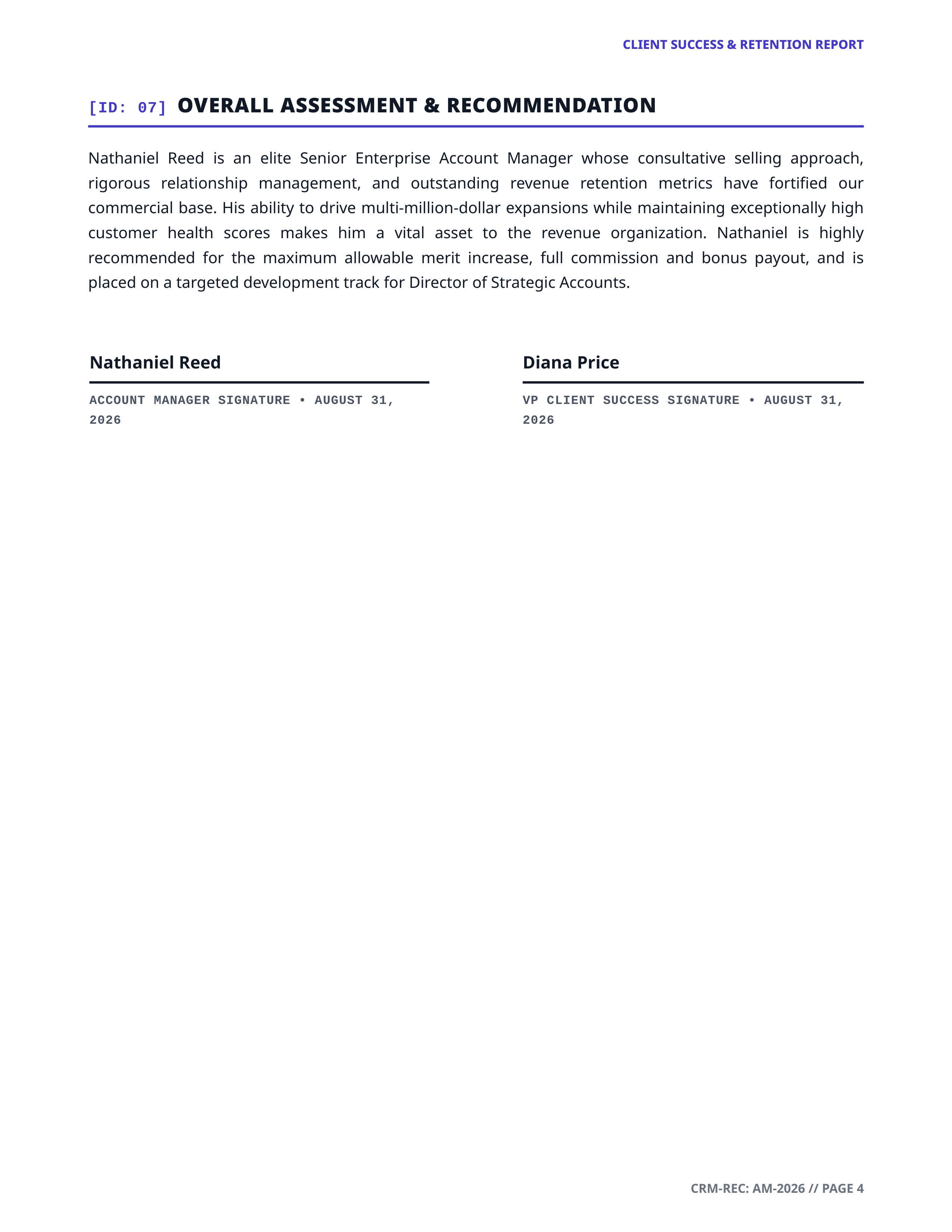 Account Manager Performance Review — page 4