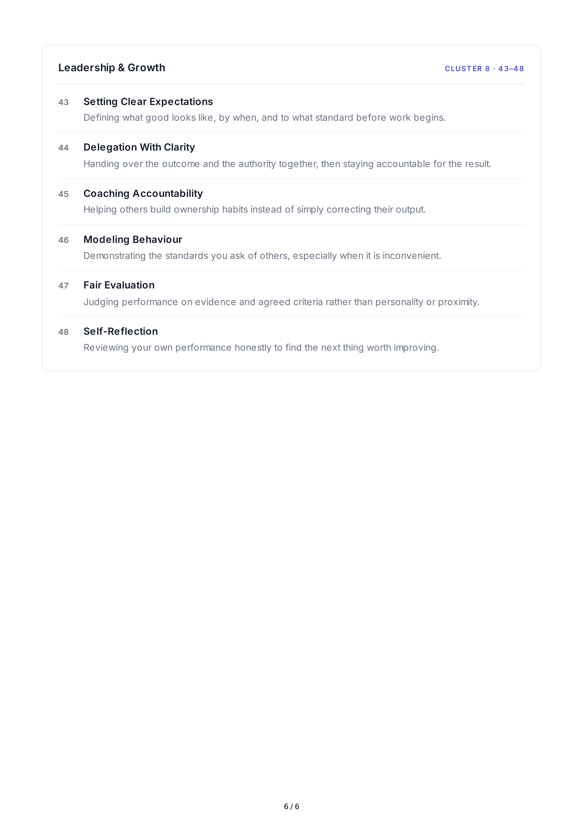 Accountability Soft Skills — page 6