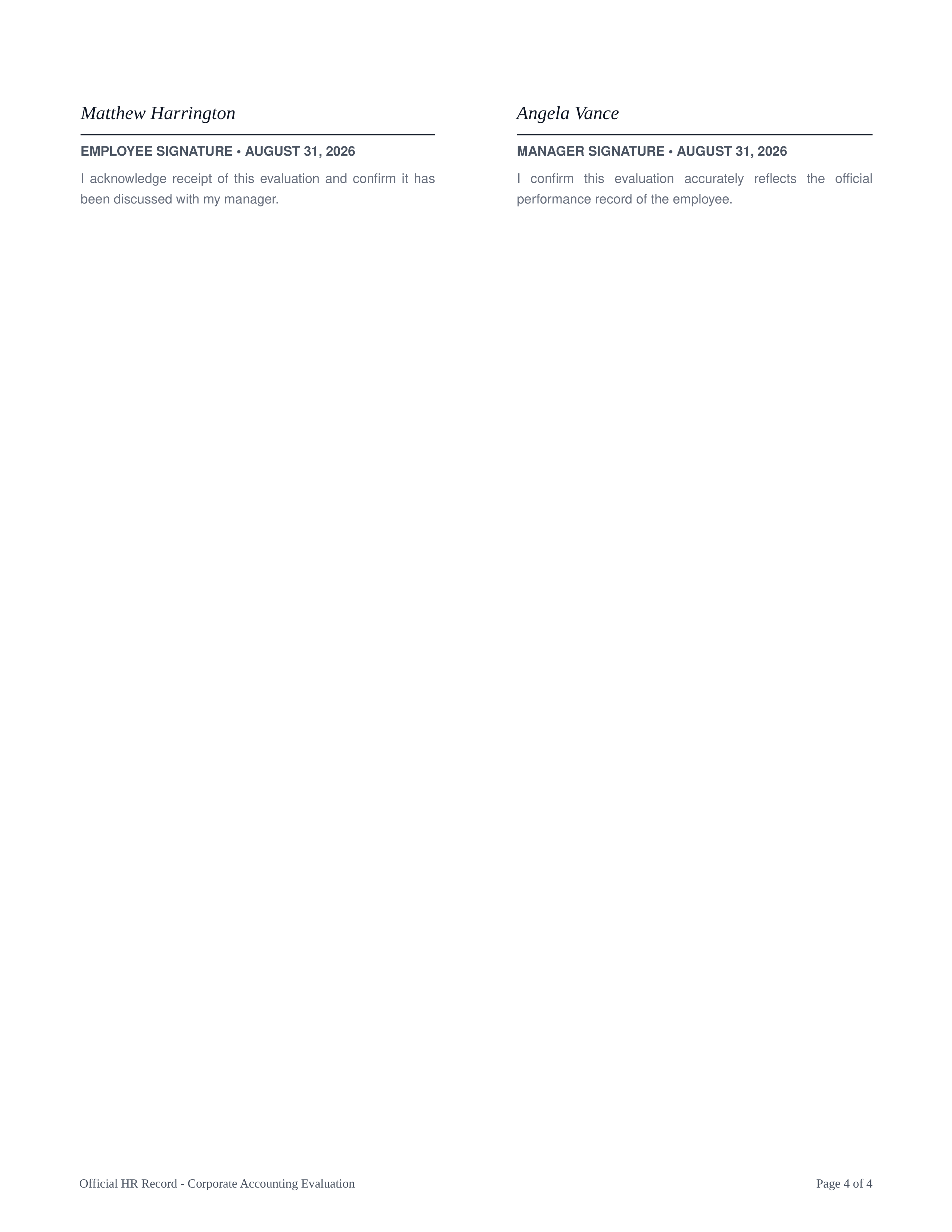 Accountant Performance Review — page 4