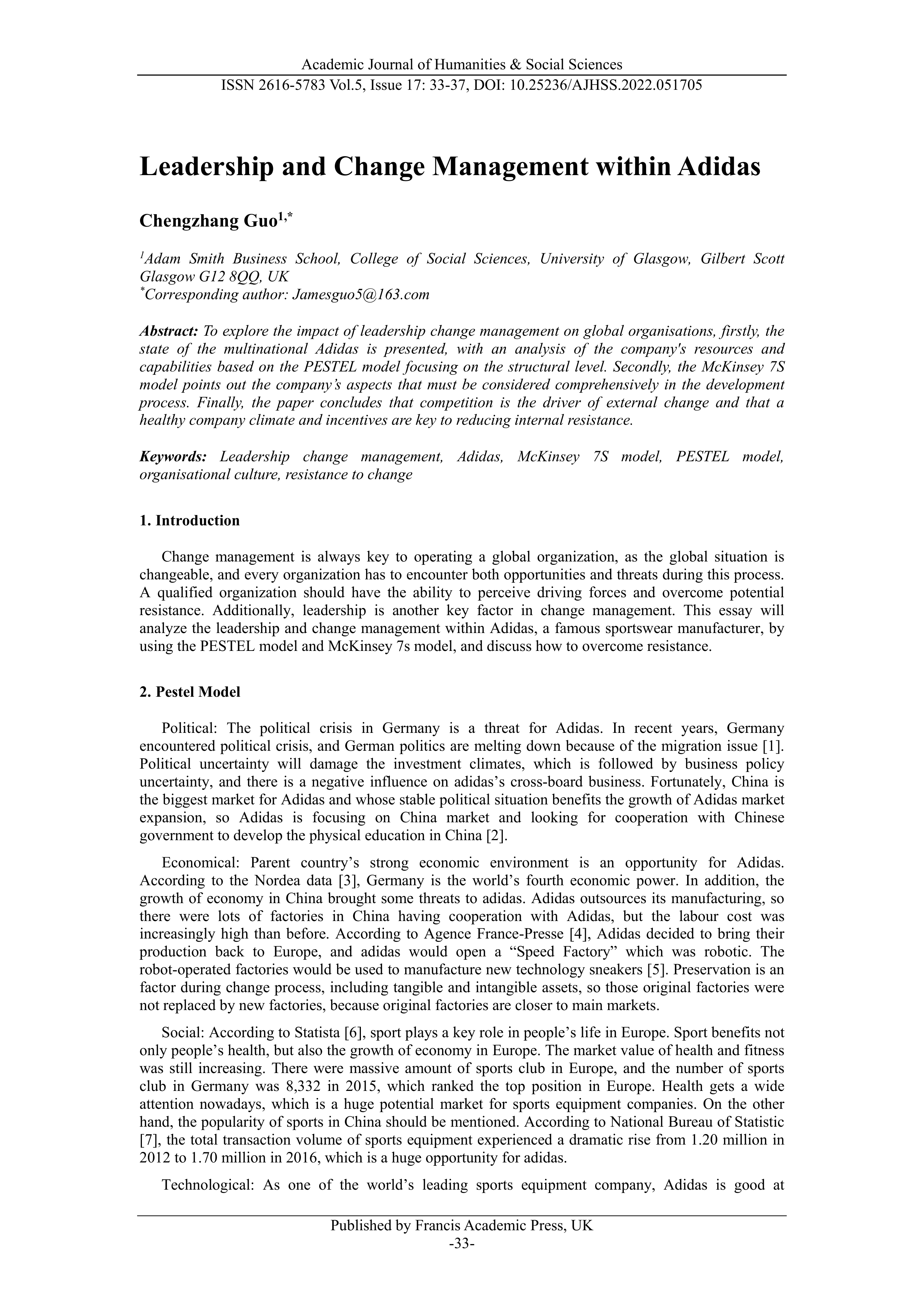 Adidas Leadership Skills — page 1