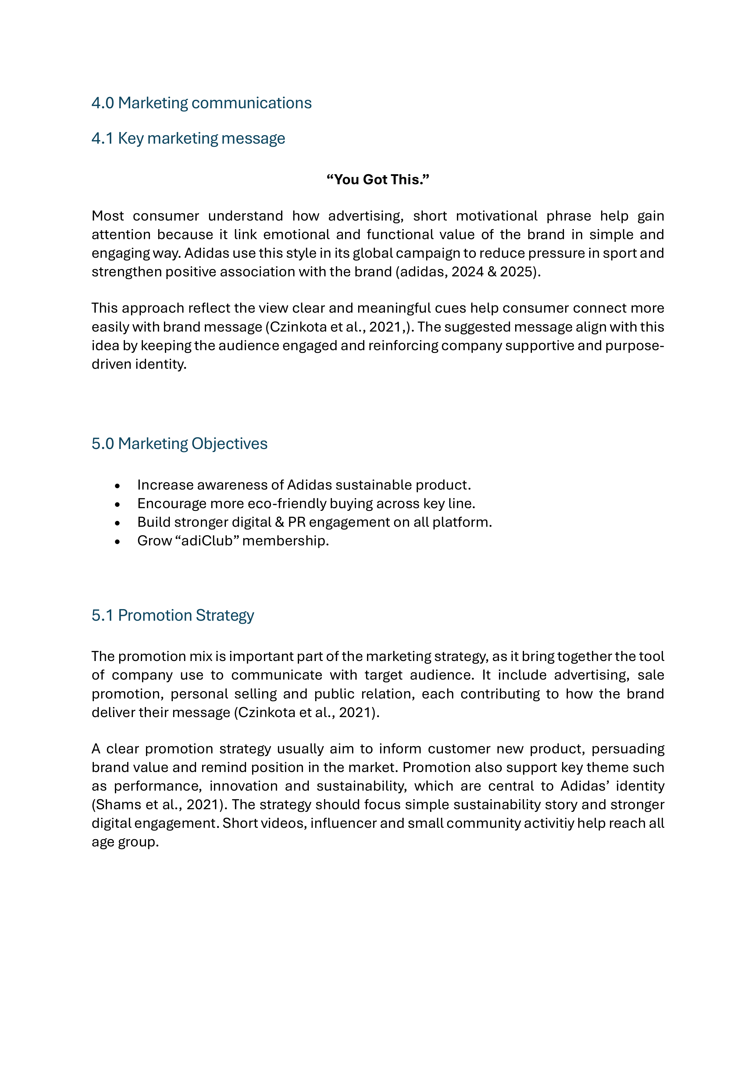 Adidas Sustainability Report — page 10