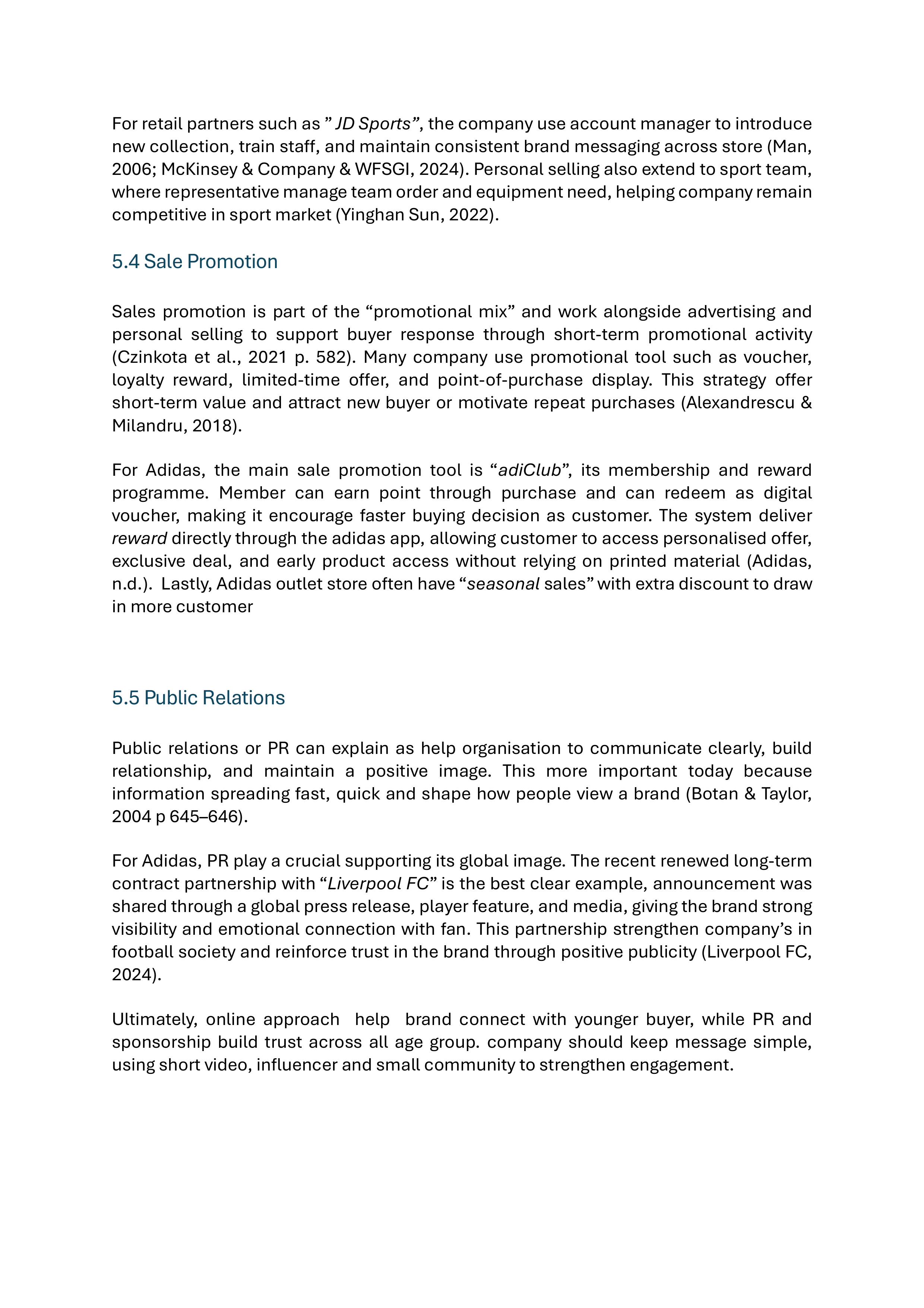 Adidas Sustainability Report — page 12