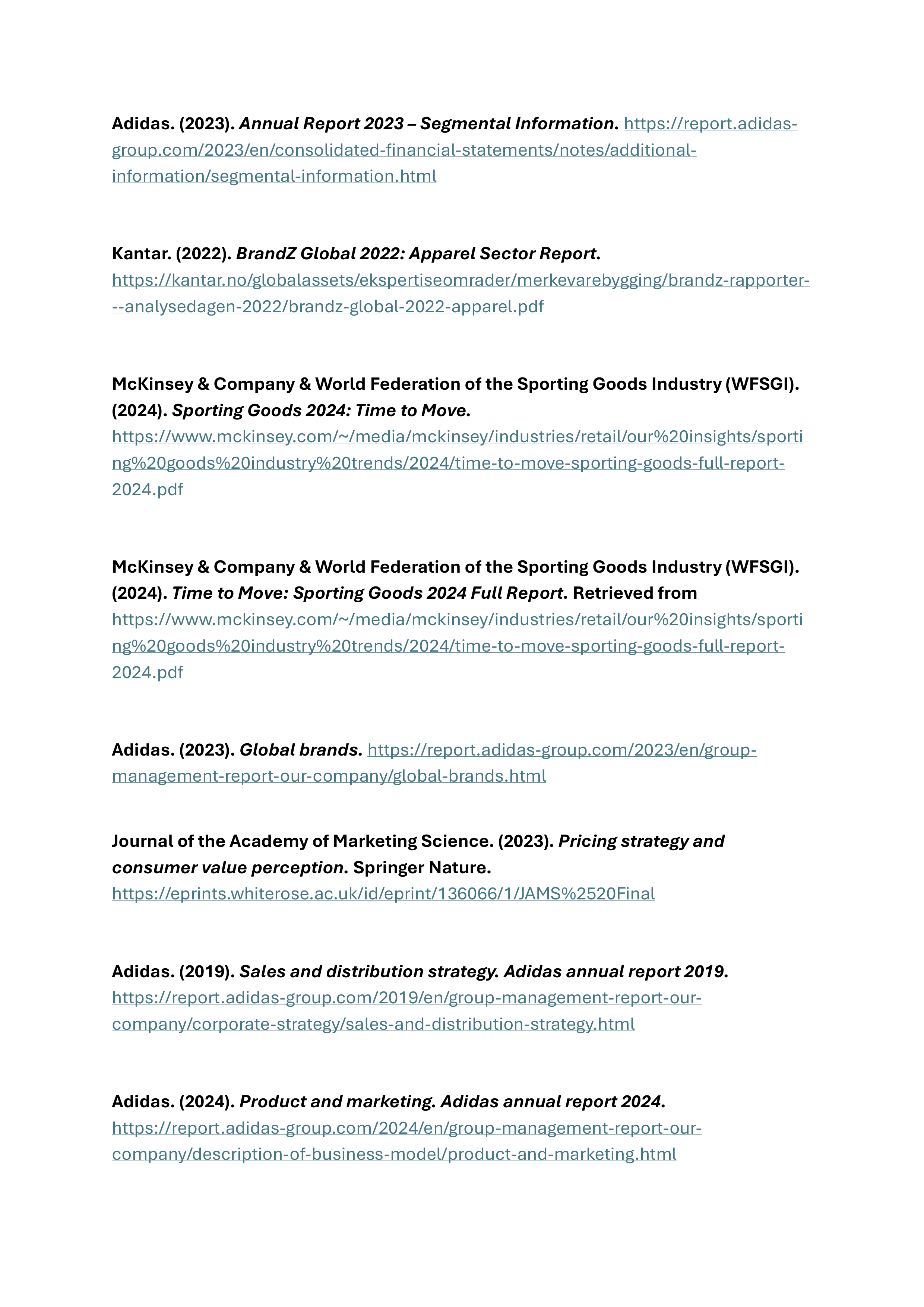 Adidas Sustainability Report — page 17