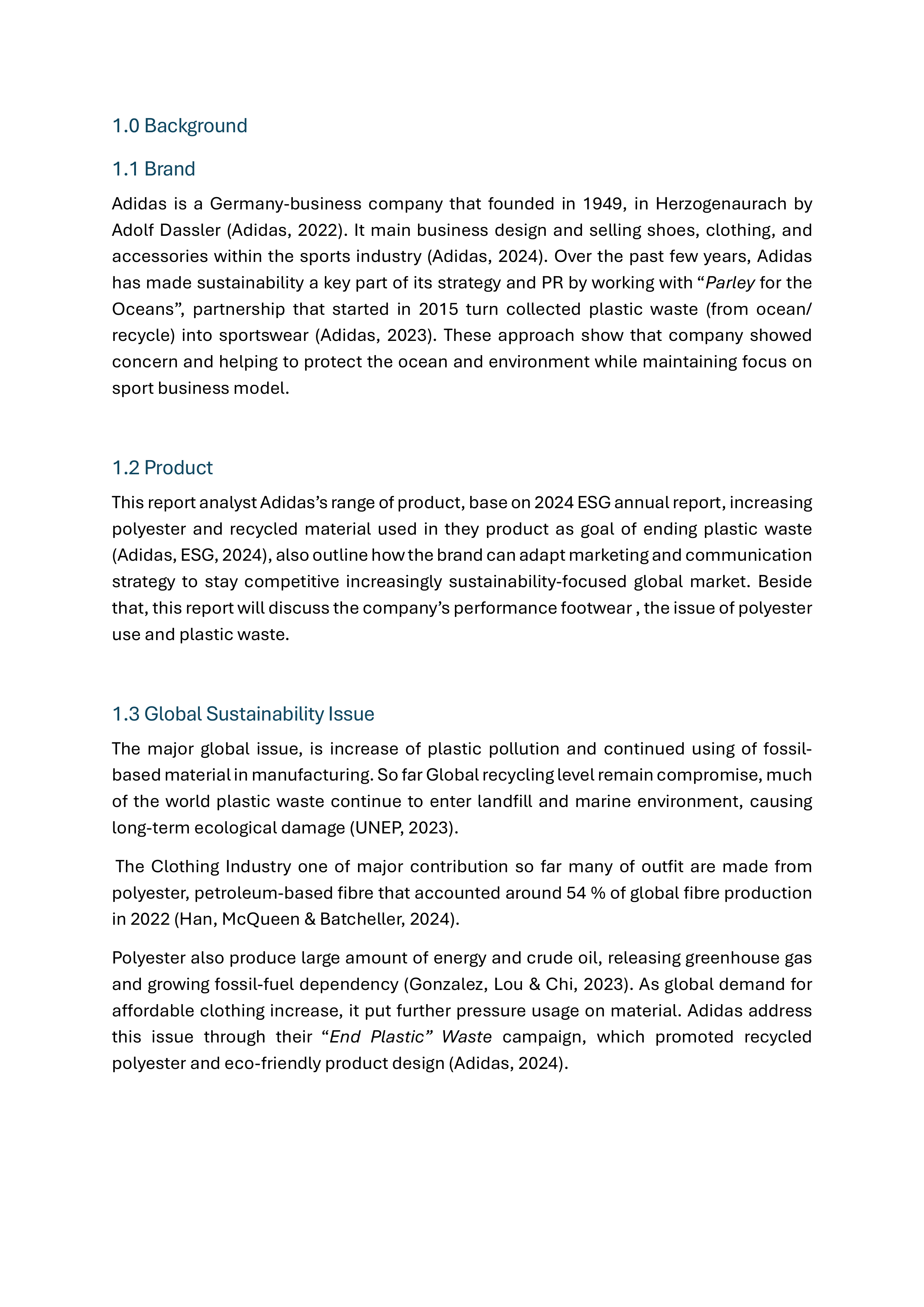 Adidas Sustainability Report — page 4