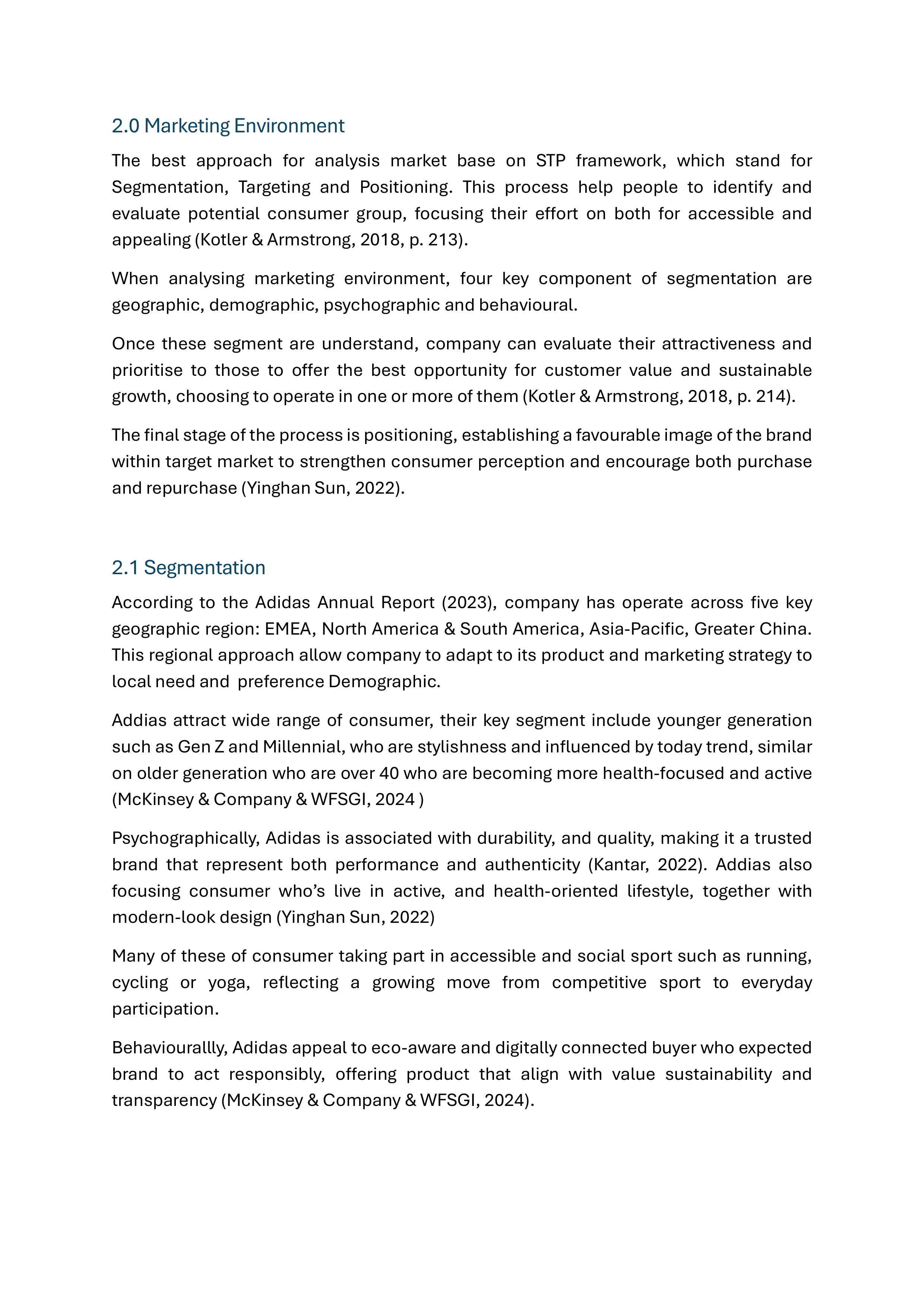 Adidas Sustainability Report — page 5