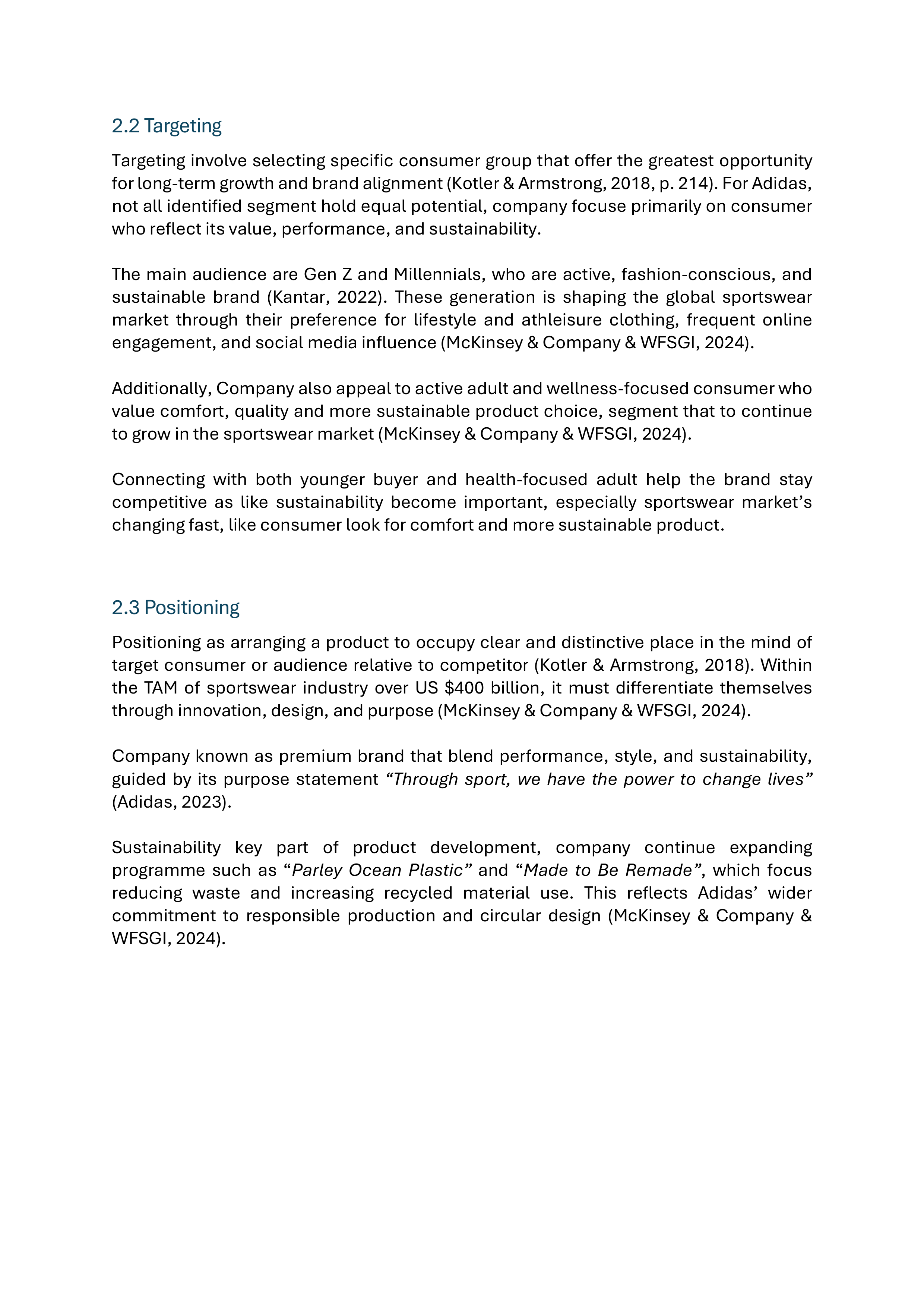 Adidas Sustainability Report — page 6