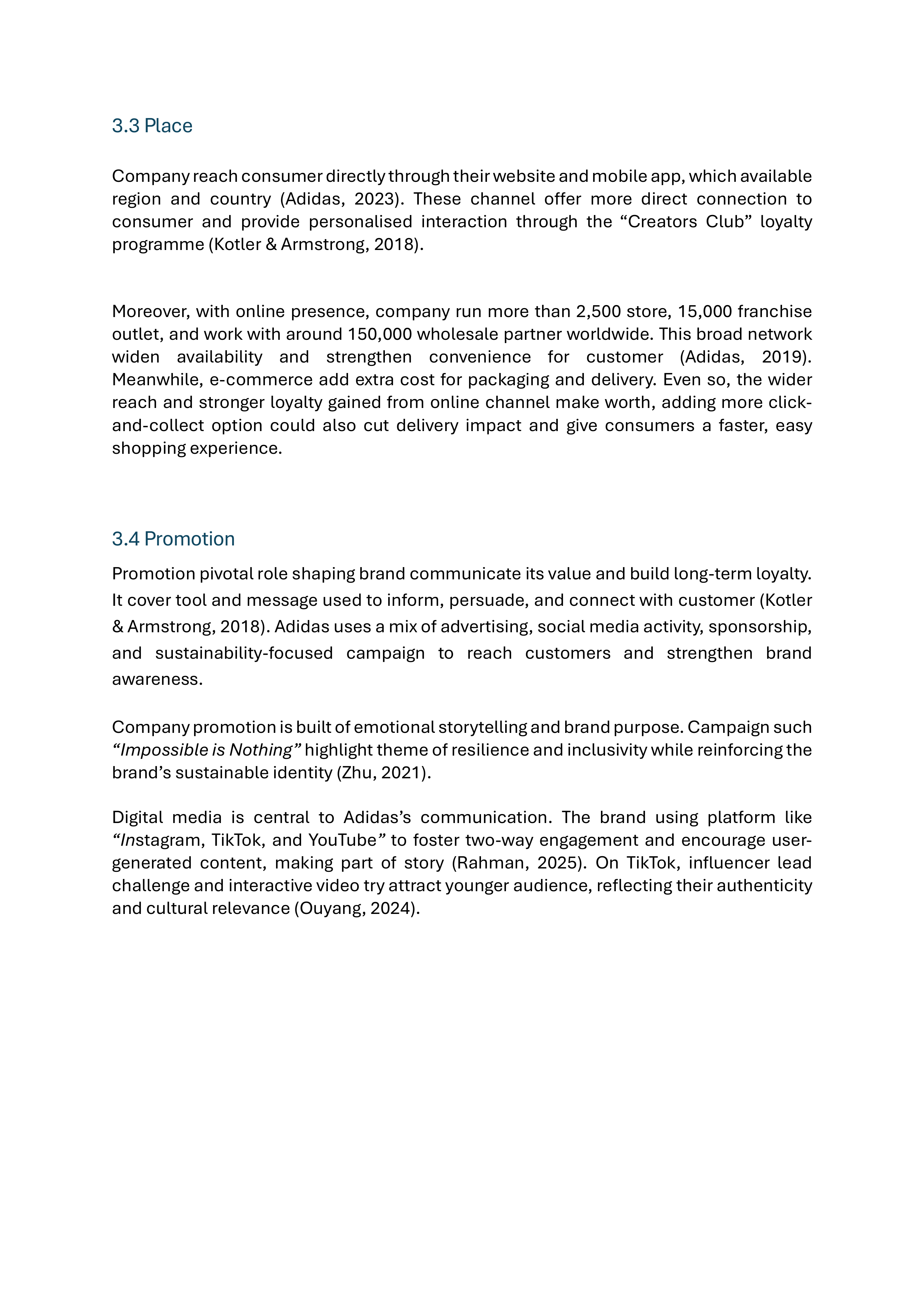 Adidas Sustainability Report — page 9